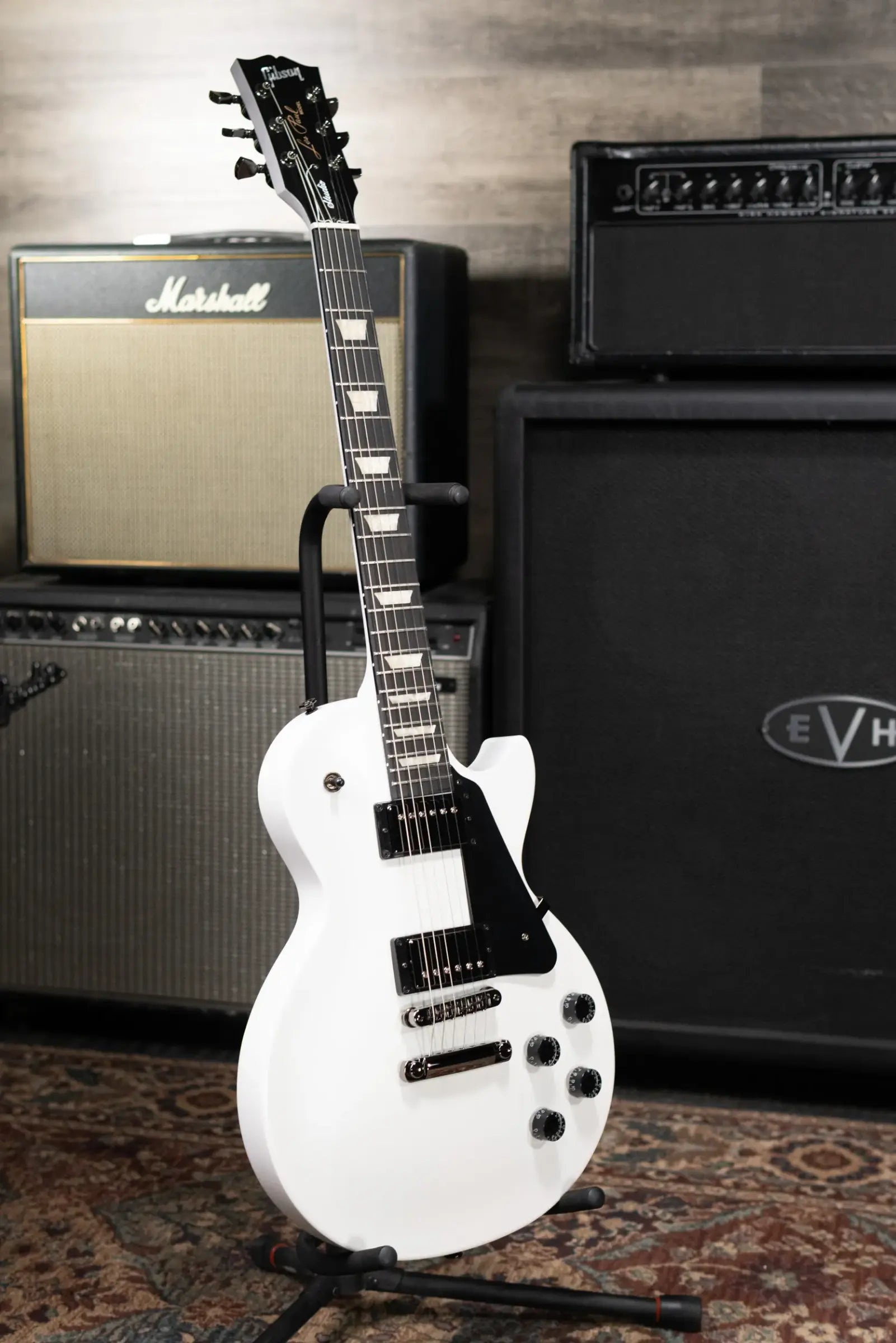 Gibson Les Paul Studio Modern Electric Guitar - Worn White with Gig Bag