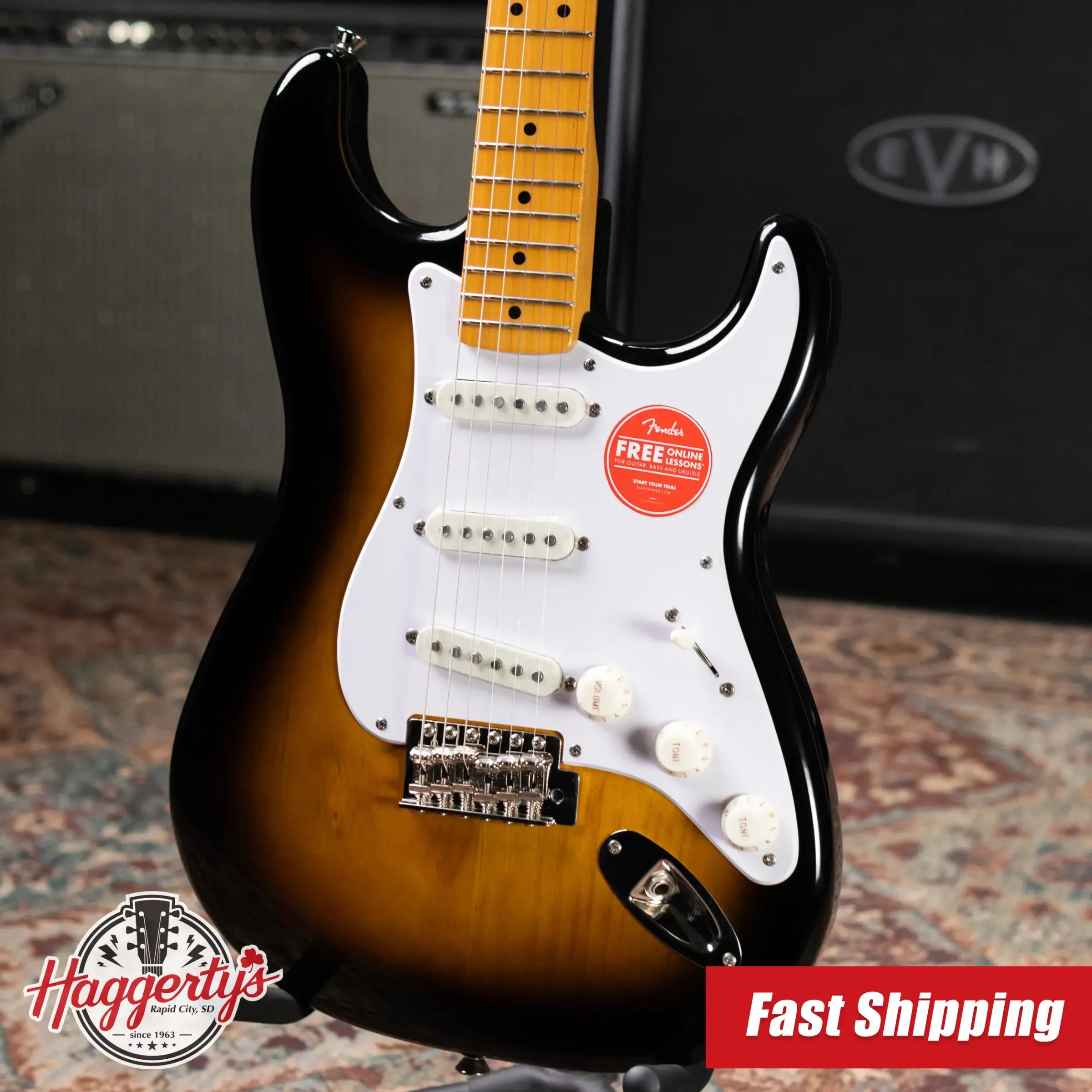 Squier Classic Vibe '50s Stratocaster Electric Guitar - 2-Color Sunburst