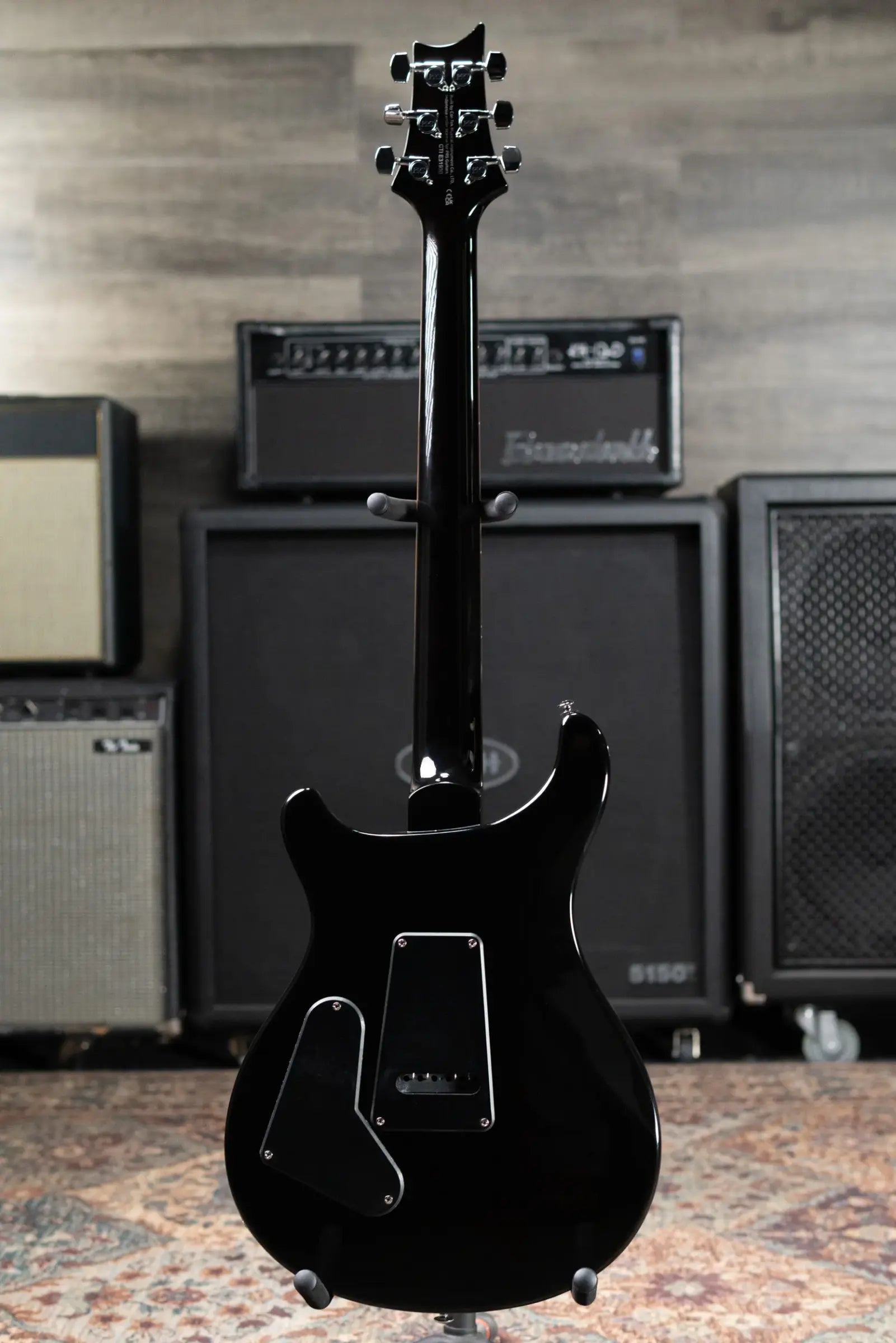PRS SE Custom 24 Electric Guitar - Black Gold with Gig Bag - Used