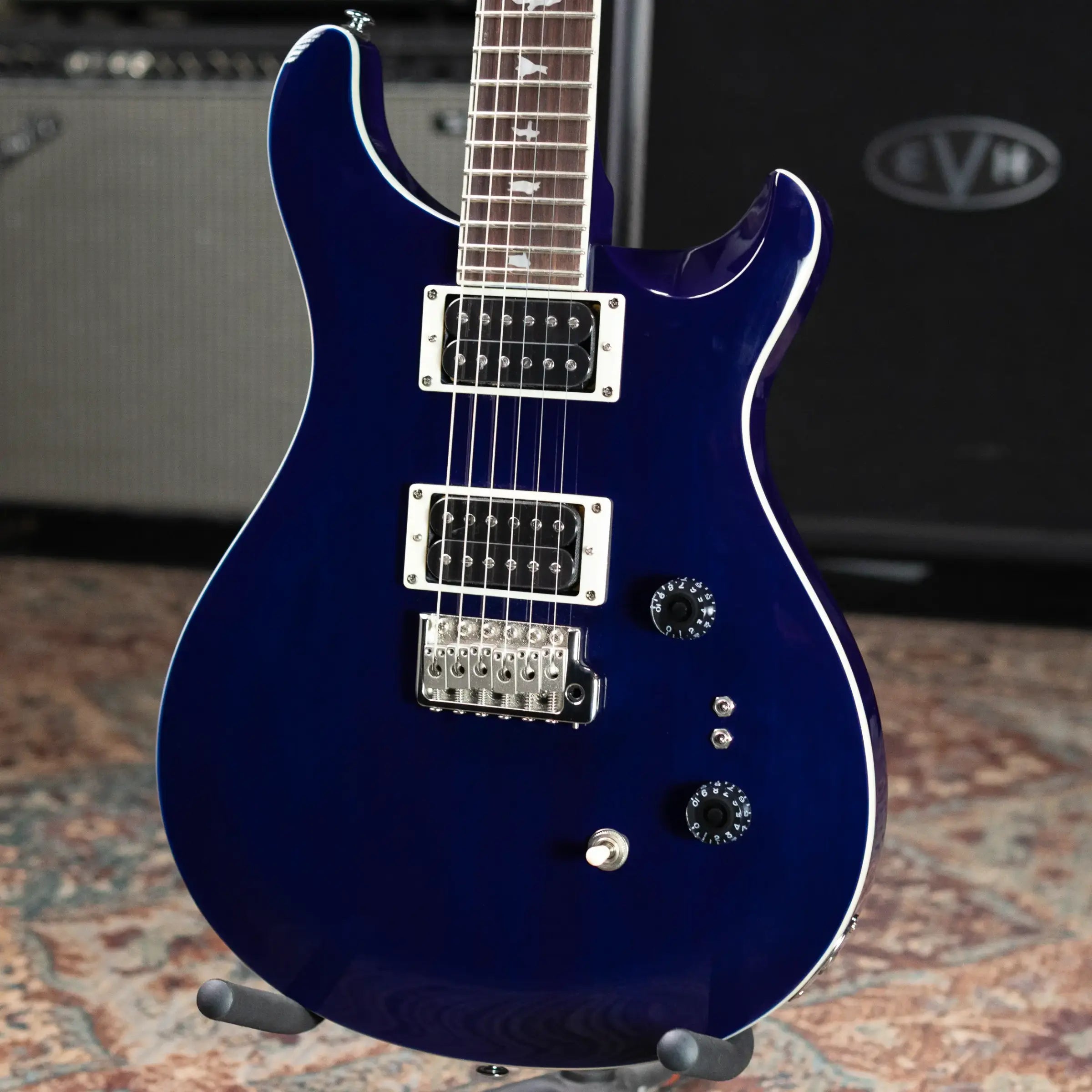 PRS SE Standard 24-08 Electric Guitar - Translucent Blue with Gig Bag - Used