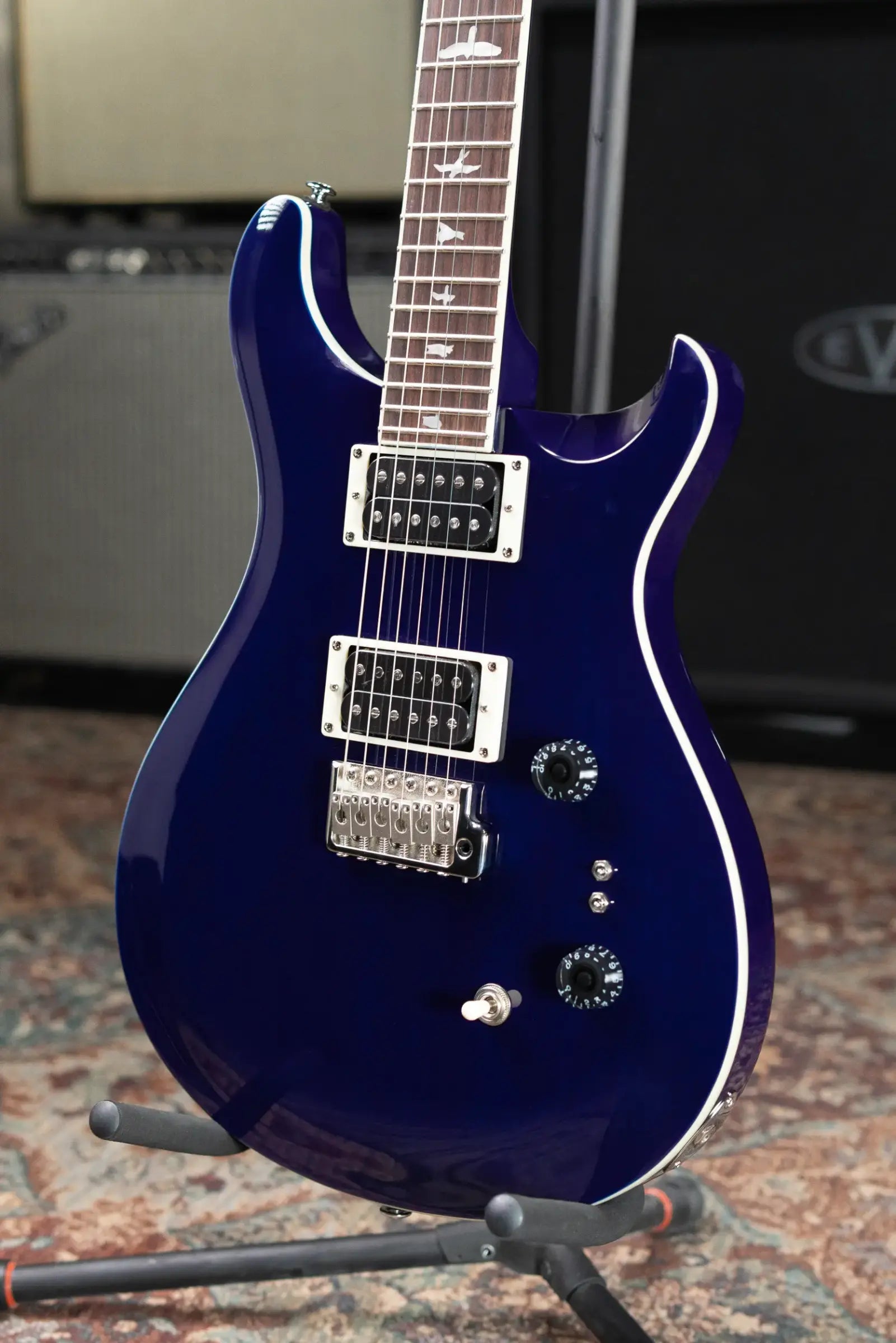 PRS SE Standard 24-08 Electric Guitar - Translucent Blue with Gig Bag - Used