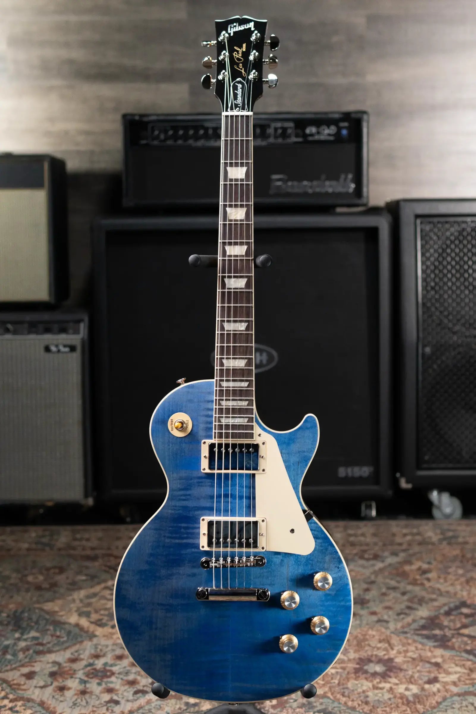 Gibson Les Paul Standard '60s Figured Top Electric Guitar - Ocean Blue with Hardshell Case