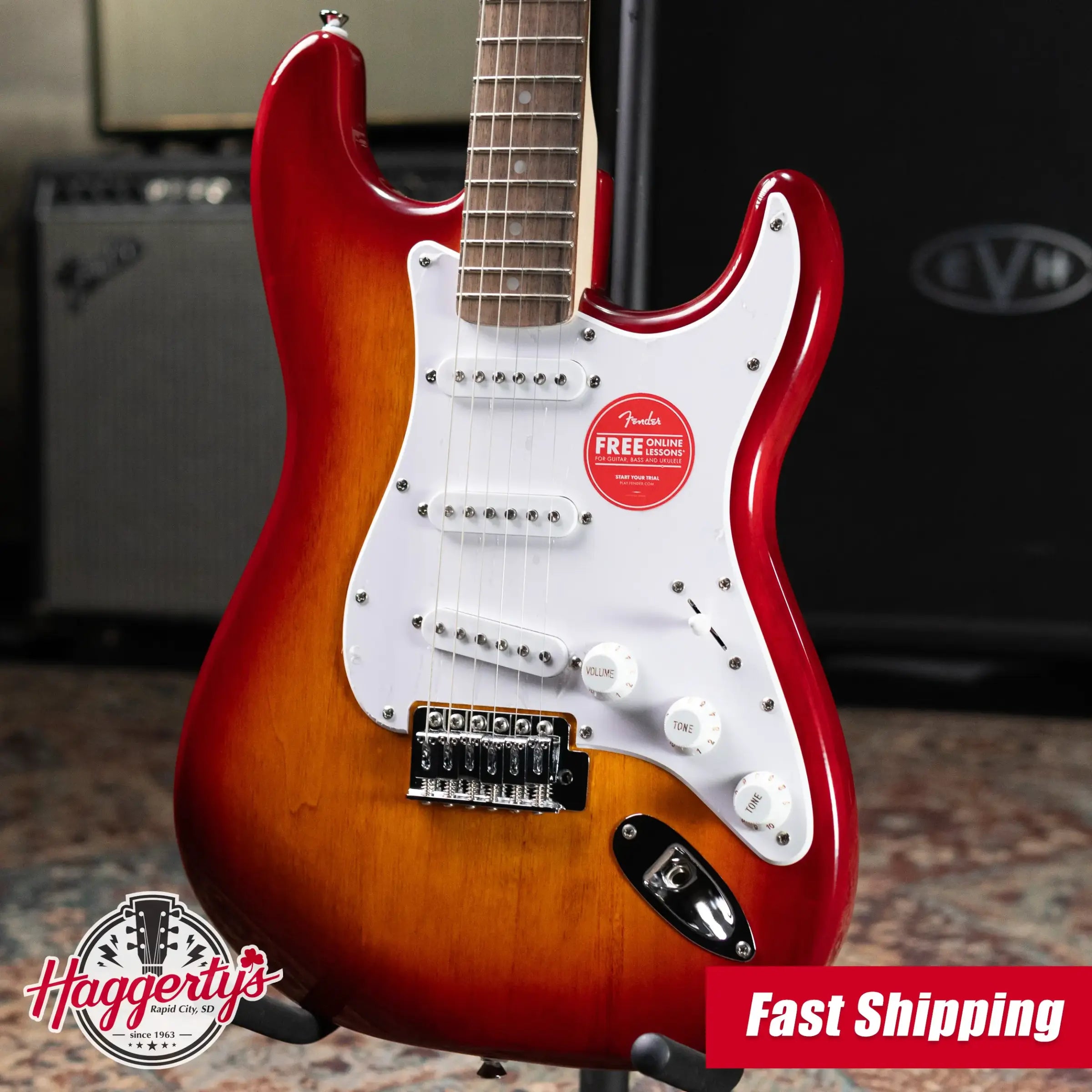 Squier Sonic Stratocaster Electric Guitar - Sienna Sunburst