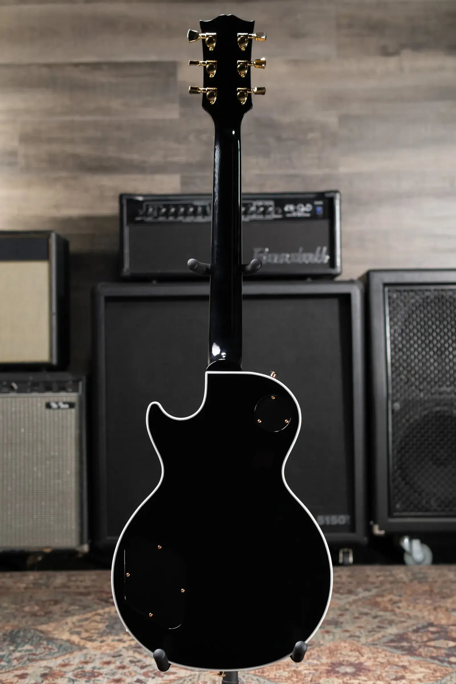 Gibson '70s Les Paul Custom Electric Guitar - Ebony with Hardshell Case