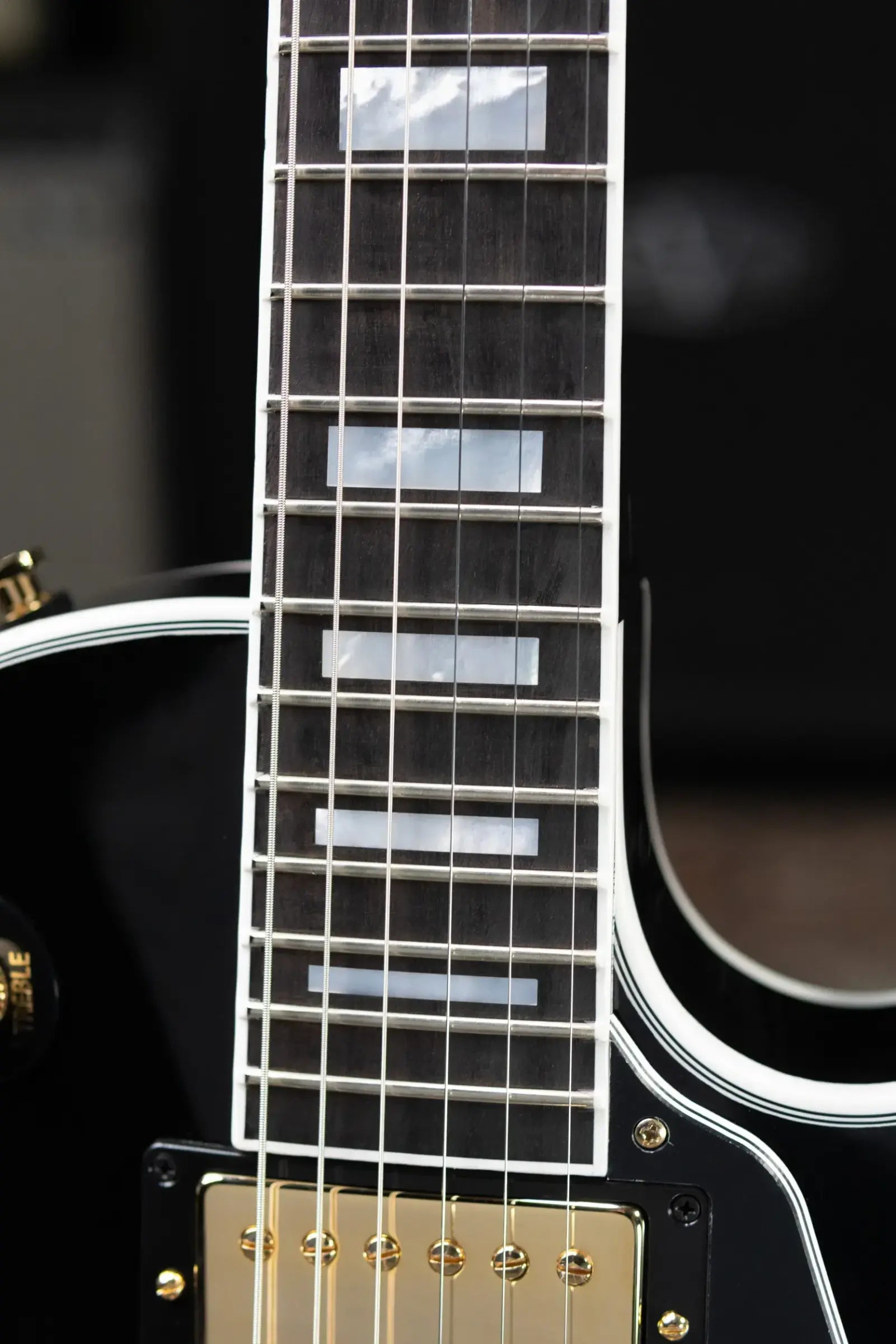 Gibson '70s Les Paul Custom Electric Guitar - Ebony with Hardshell Case