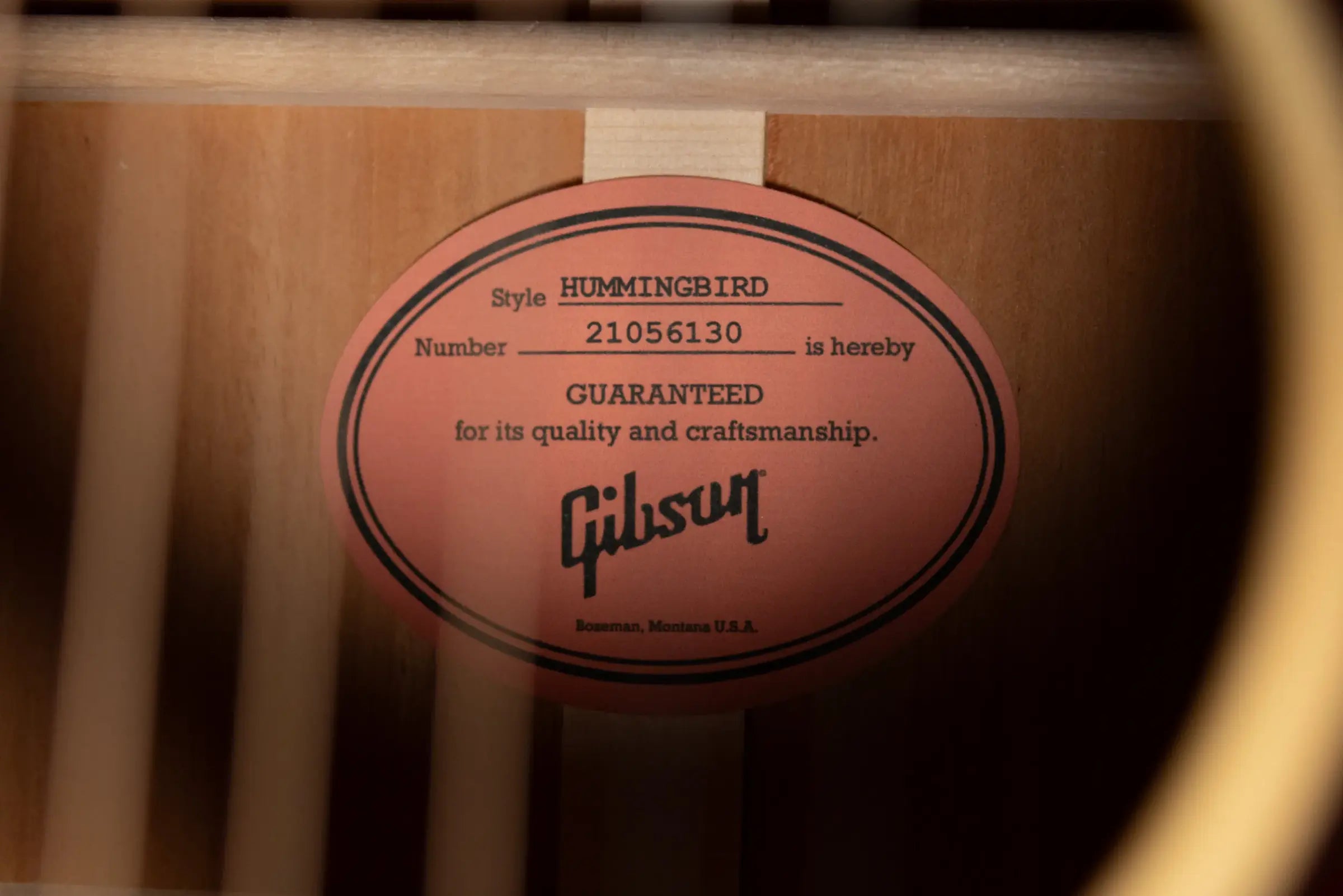 Gibson Hummingbird Original Acoustic/Electric Guitar - Antique Natural with Hardshell Case