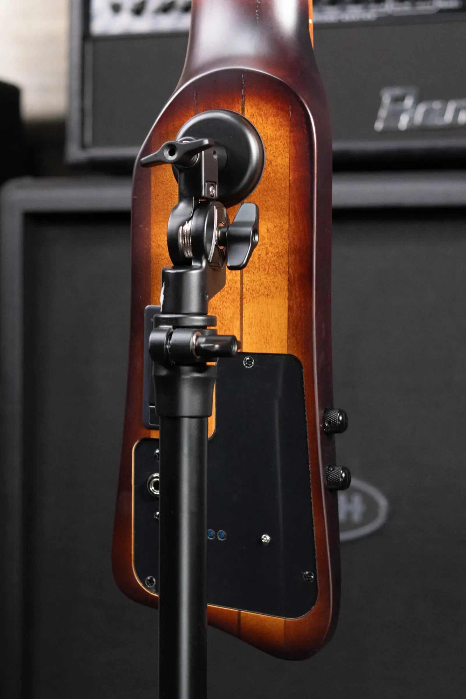 Ibanez Bass Workshop UB804 4-String Electric Upright Bass - Mahogany Oil Burst with Gig Bag
