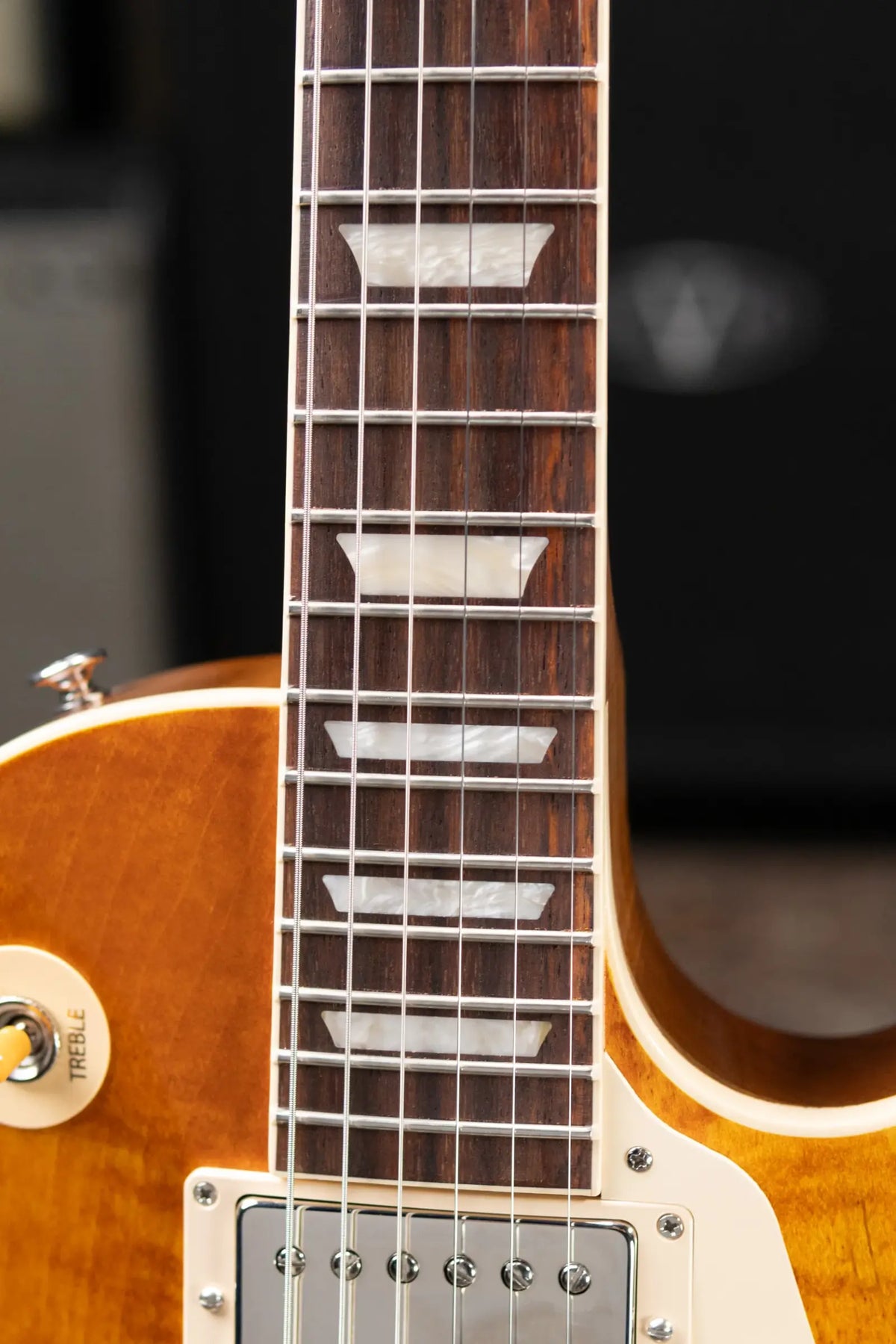 Gibson Les Paul Standard 50s Figured Top Electric Guitar - Honey Amber with Hardshell Case