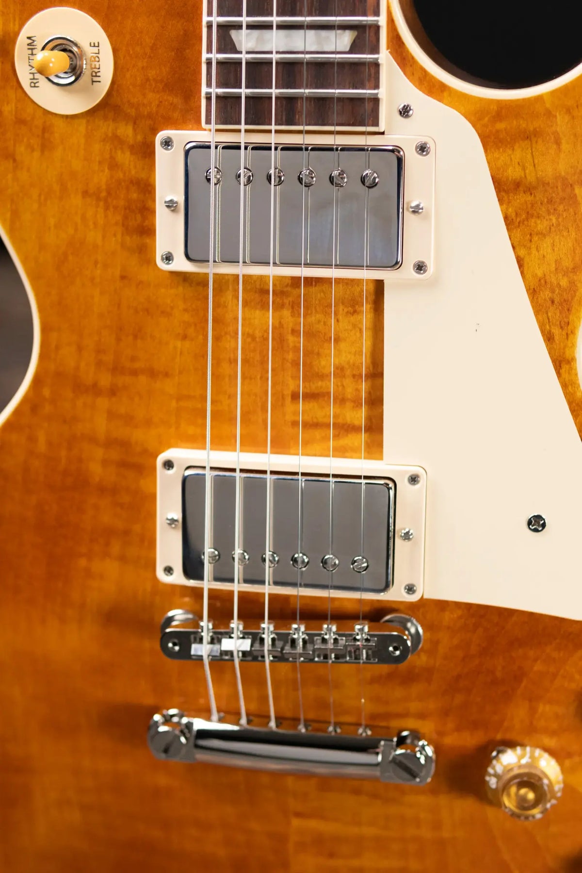 Gibson Les Paul Standard 50s Figured Top Electric Guitar - Honey Amber with Hardshell Case