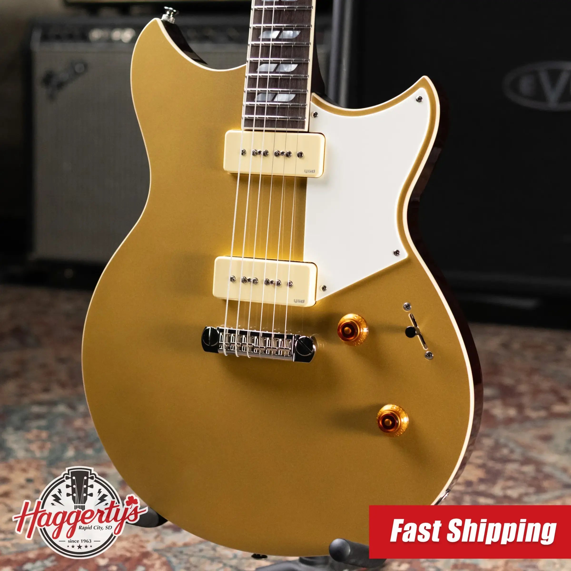 Yamaha RS02CB Chris Buck Signature Revstar Electric Guitar - Honey Gold with Gig Bag