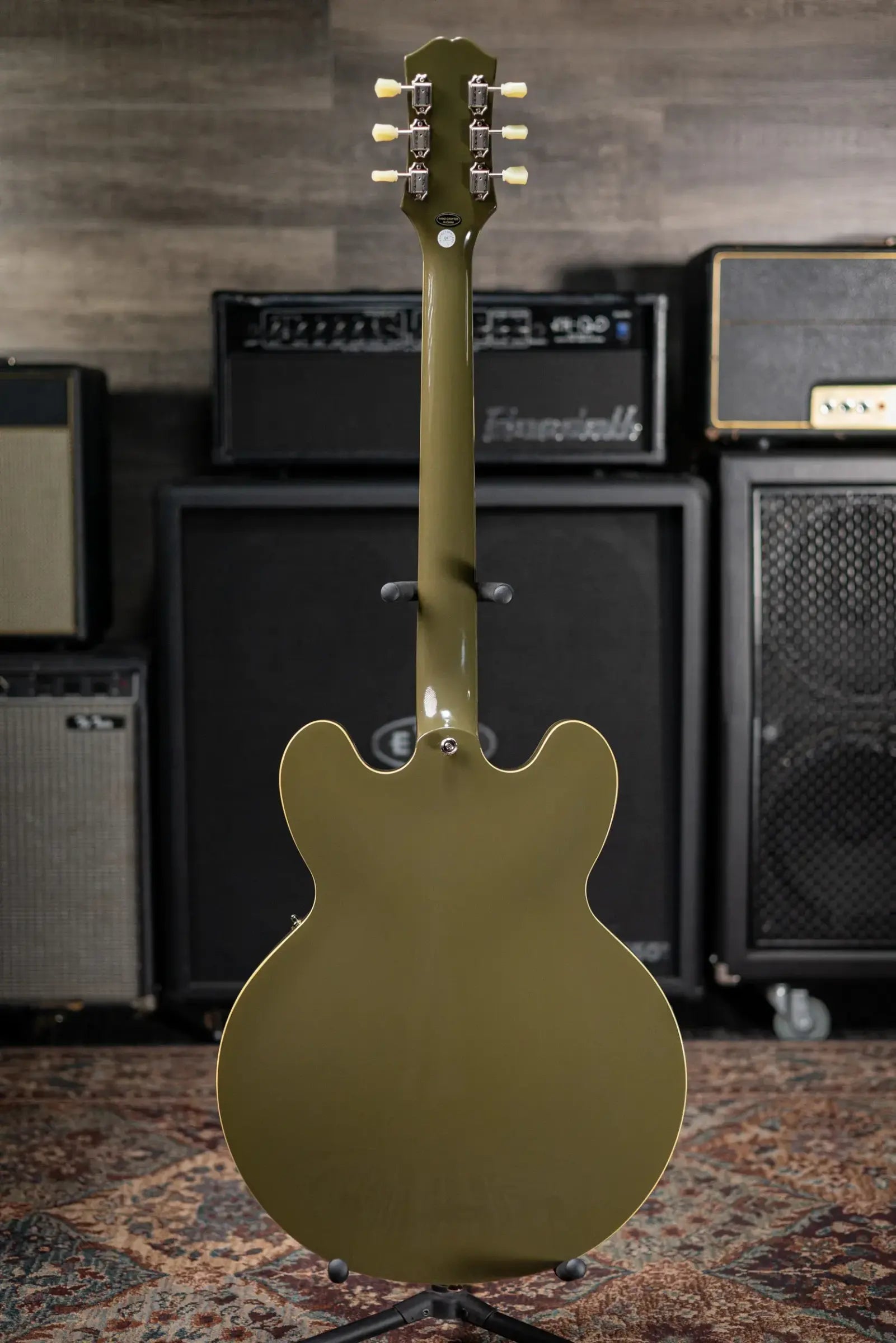 Epiphone ES-335 IG Semi-hollow Electric Guitar - Olive Drab Green with Hardshell Case - Used