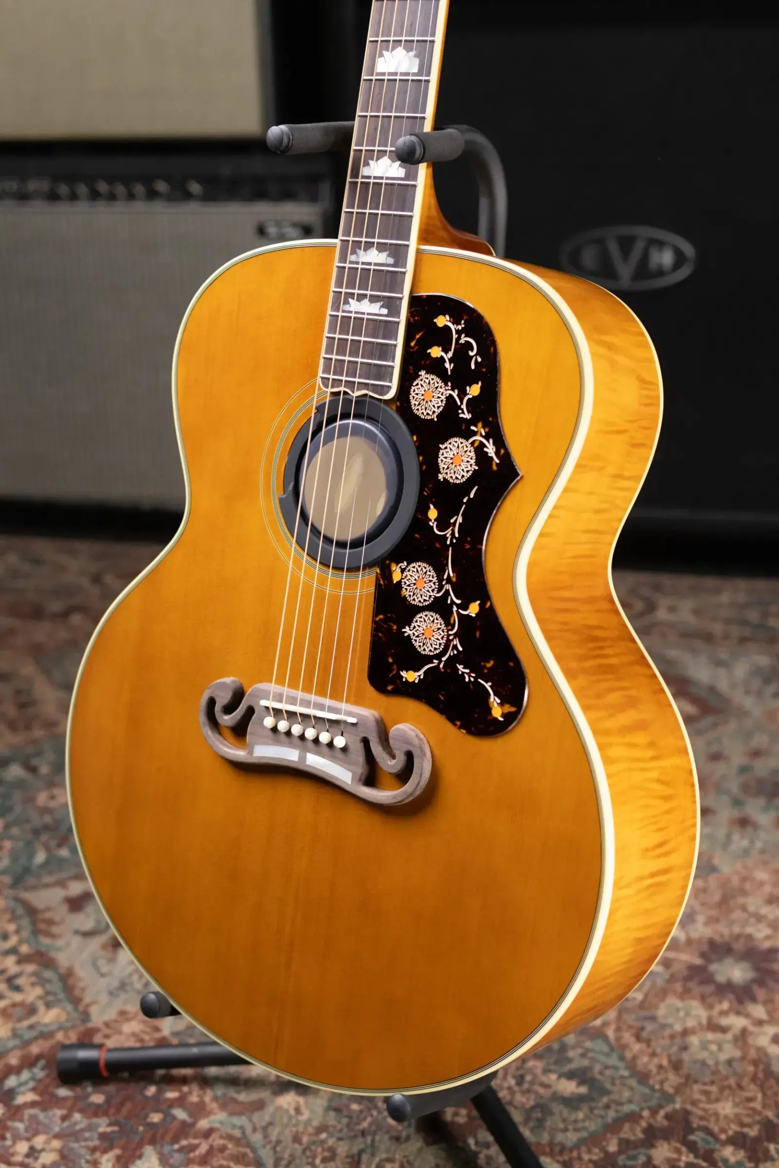 Epiphone 1957 SJ-200 Reissue Acoustic/Electric Guitar - Antique Natural with Hardshell Case