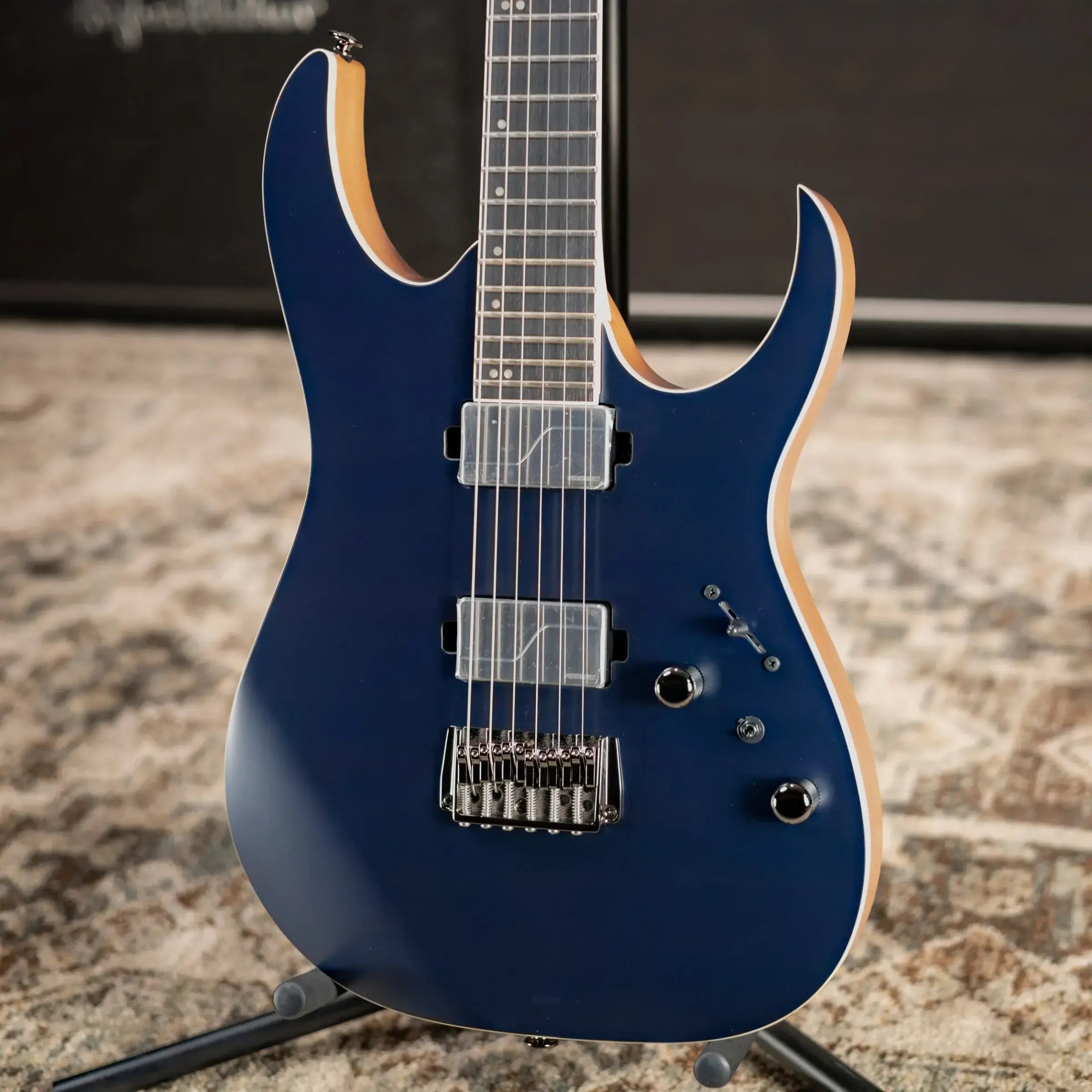 Ibanez Prestige RG5121R Electric Guitar - Dark Tide Blue Flat with Hardshell Case