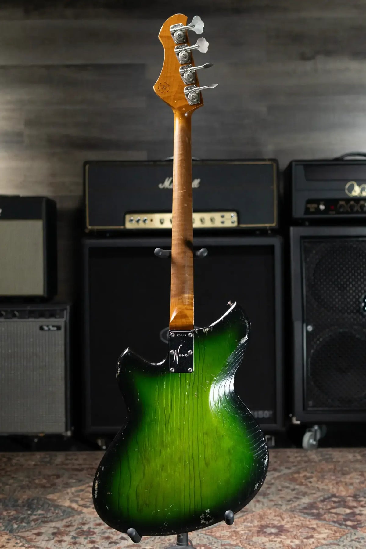 Novo Serus Bass - Cat's Eye Green with Mono Gig Bag- Used