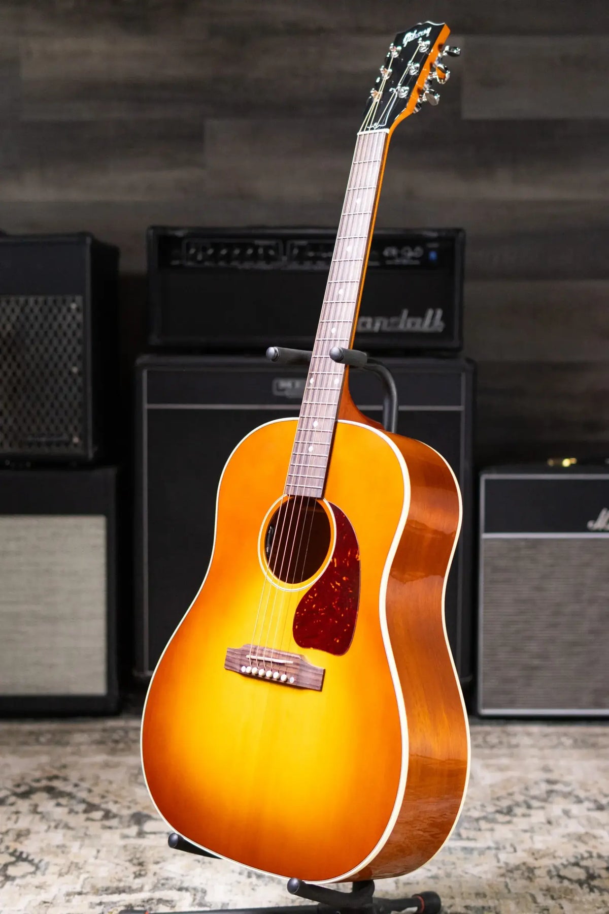 Gibson J-45 Standard HiFi DNA Acoustic/Electric Guitar - Heritage Cherry Sunburst with Hardshell Case