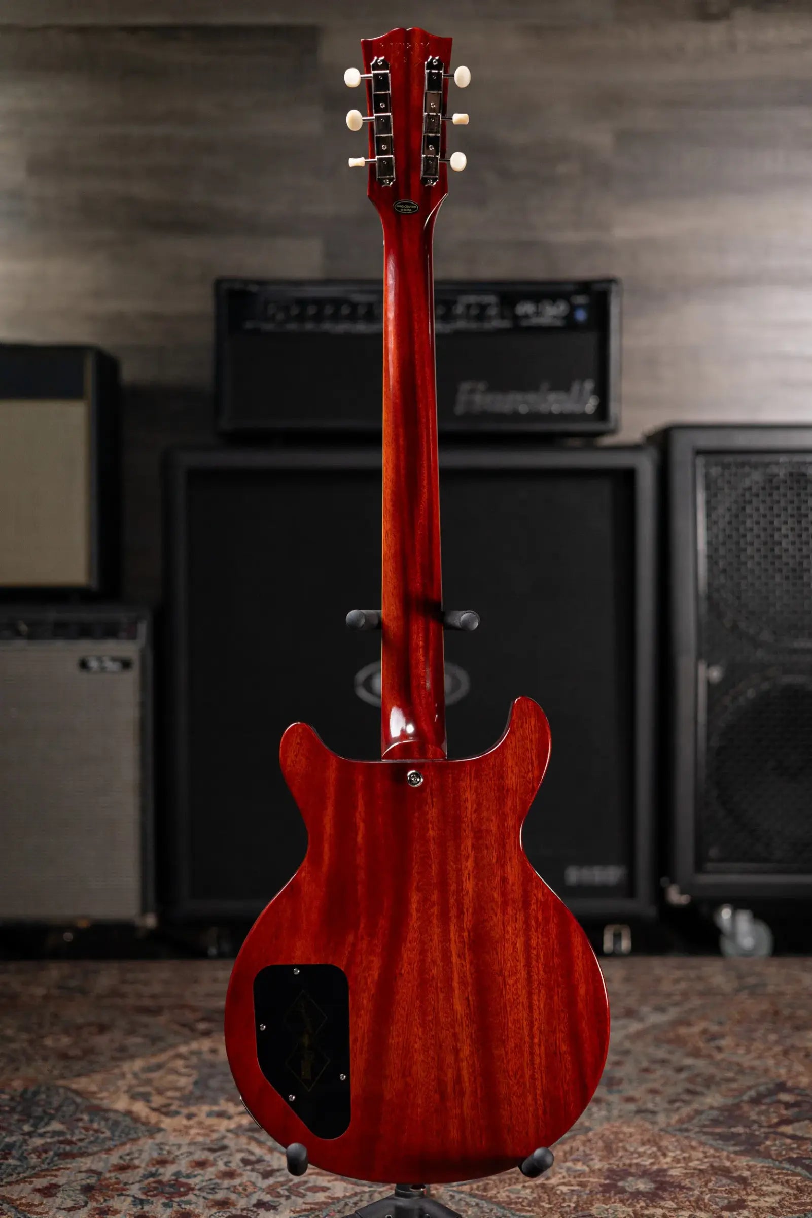 Epiphone Inspired By Gibson 1960 Les Paul Special Double Cut Reissue - Cherry Red with Hardshell Case