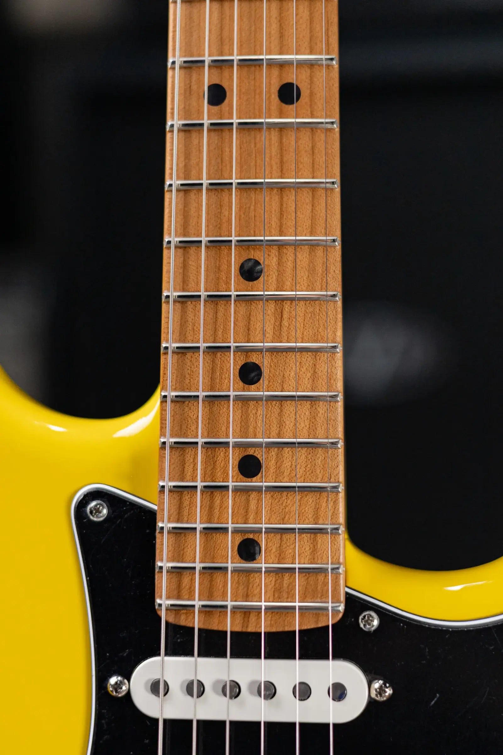 Fender Limited Edition American Ultra II HSS Stratocaster Electric Guitar - Graffiti Yellow with Hardshell Case