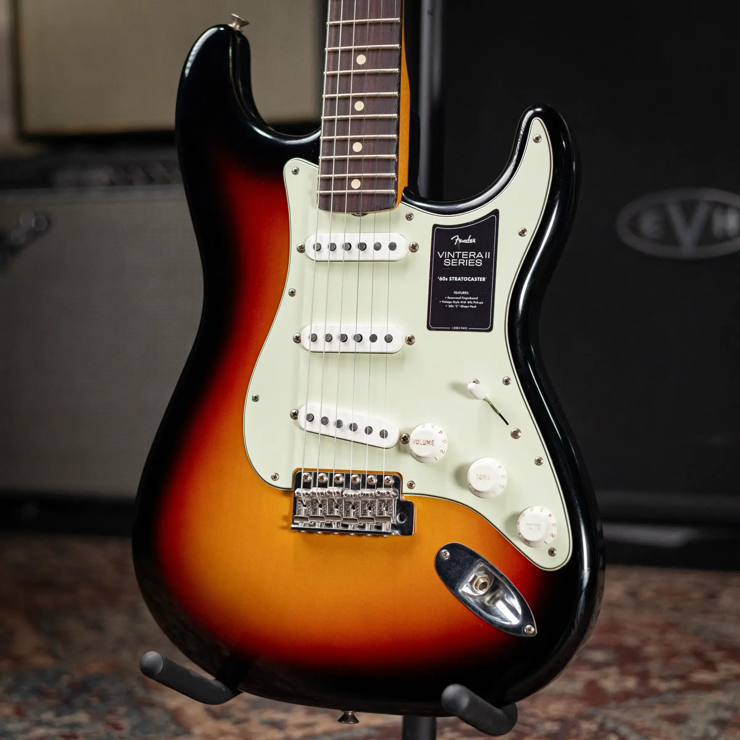 Fender Dealer Exclusive Vintera Road Worn '60s Stratocaster, Rosewood Fingerboard Electric Guitar - 3-Color Sunburst with Hardshell Case