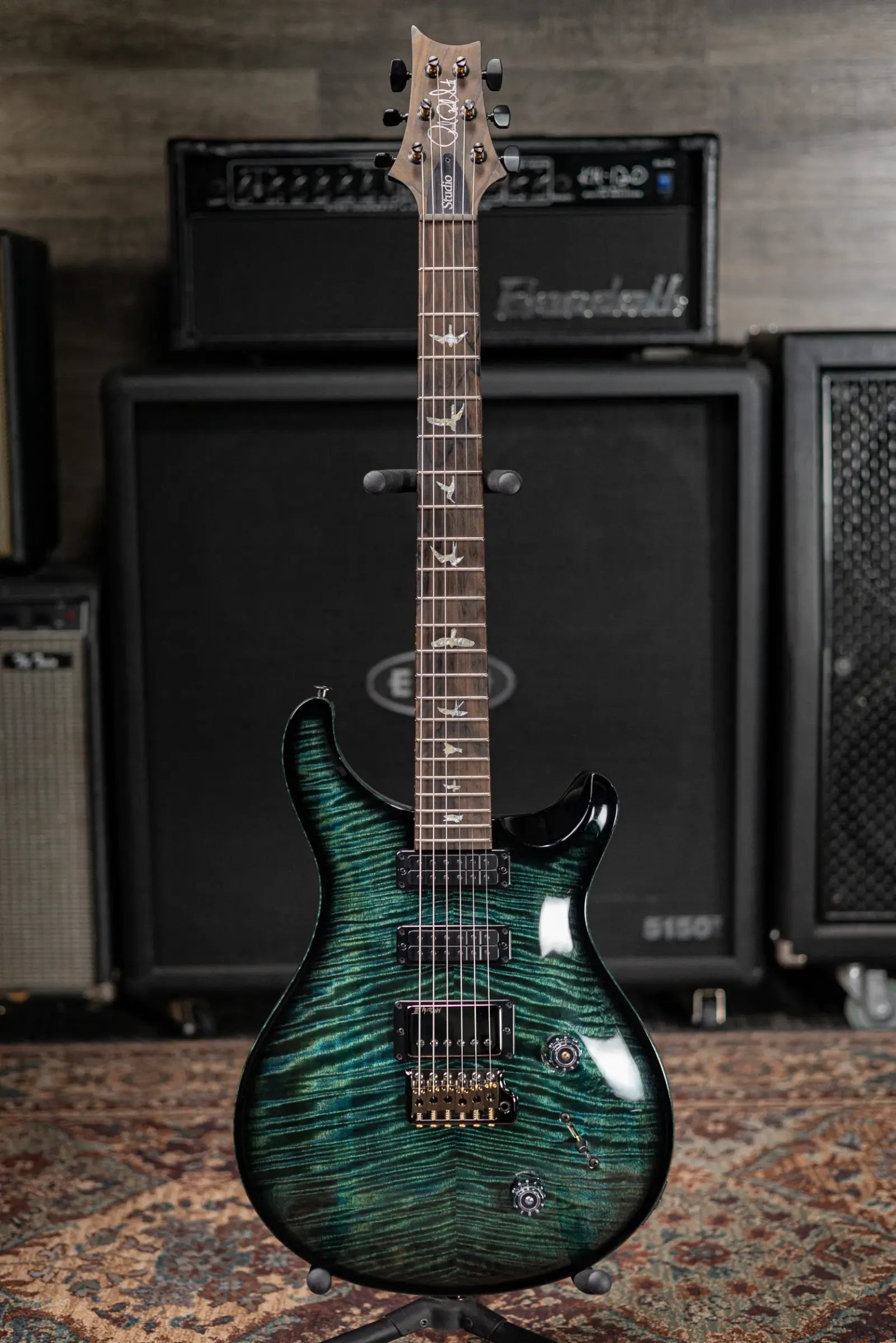 PRS Studio 22 Limited Edition Mango Top Electric Guitar - Cobalt Smokeburst with Hardshell Case