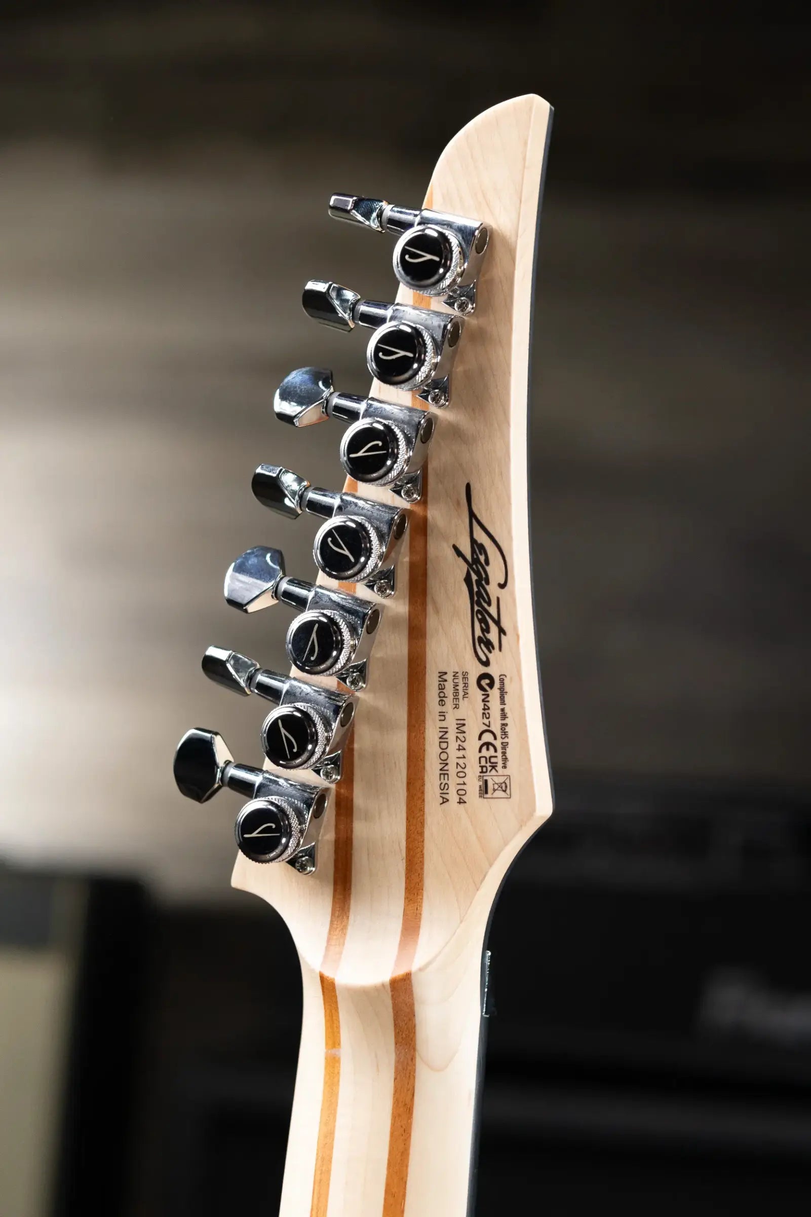 Legator Y07 7-String Electric Guitar - Silver with Gig Bag - Used