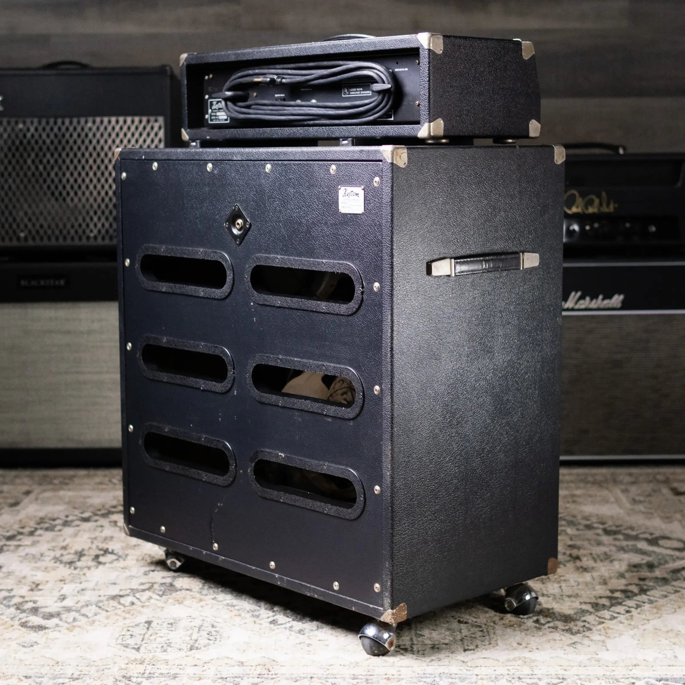 Kustom Lead III-L 130w Guitar Amplifier Head and Kustom 4-12L 4x12” Cabinet - Used