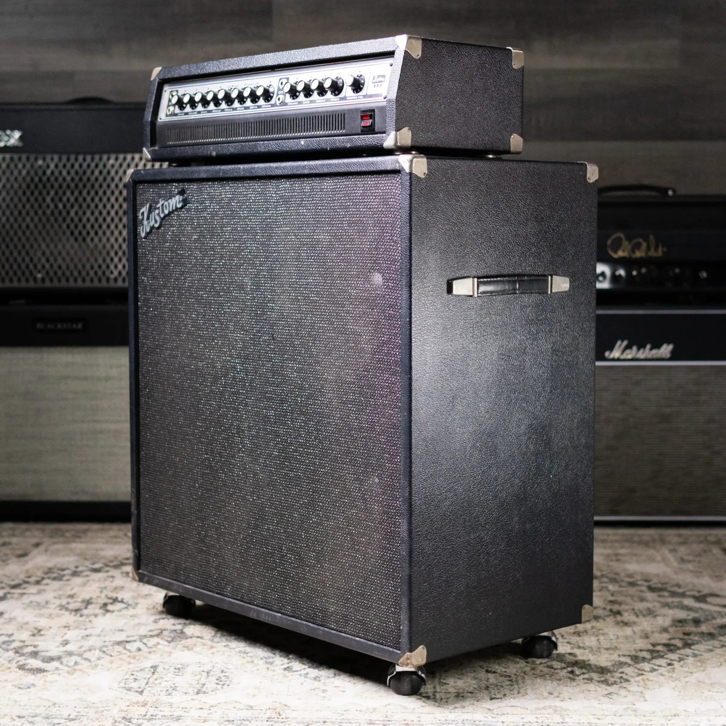 Kustom Lead III-L 130w Guitar Amplifier Head and Kustom 4-12L 4x12” Cabinet - Used