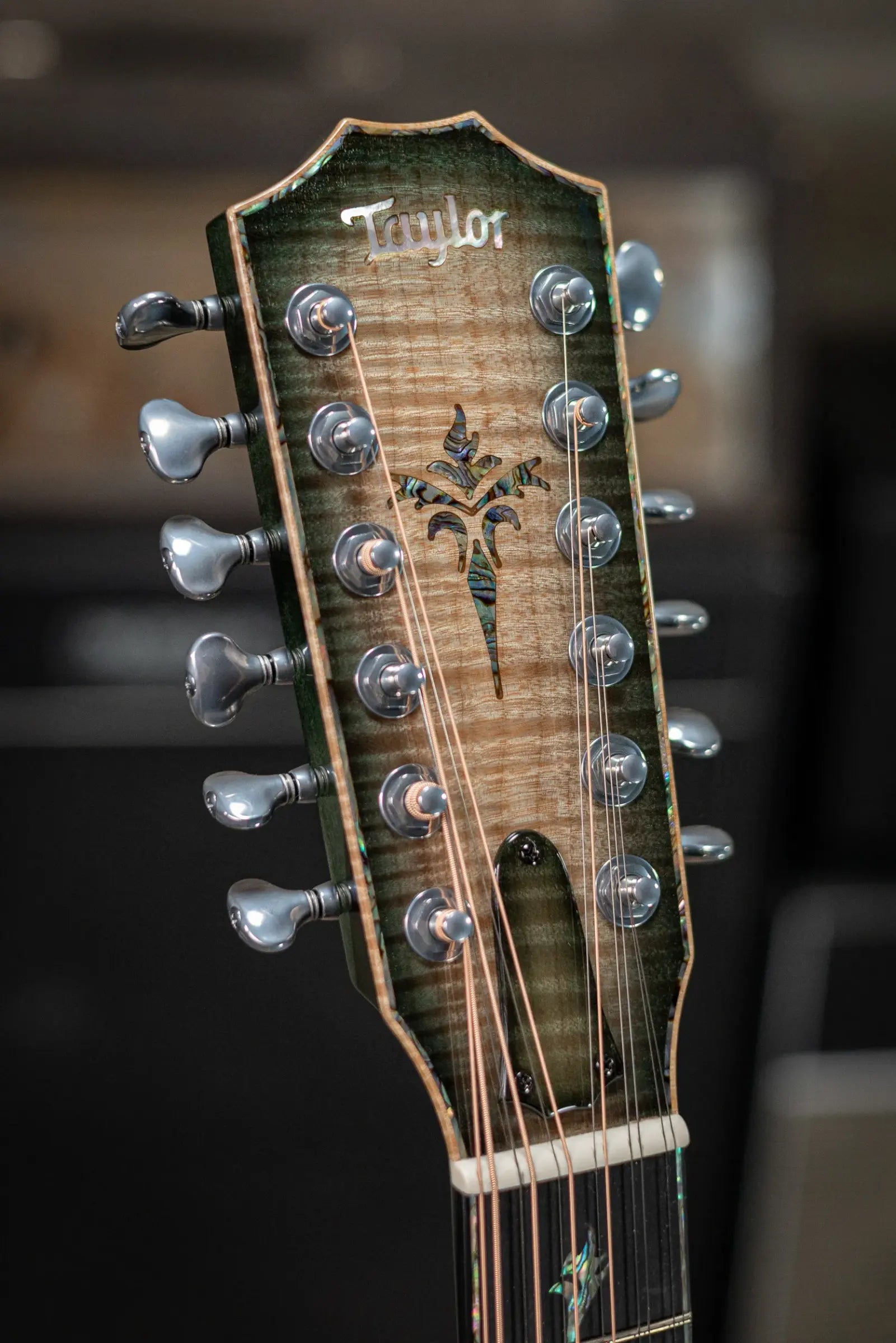 Taylor Custom Shop #13083 C54ce 12-String Grand Auditorium Acoustic/Electric Guitar - Quilted Maple/Adirondack with Hardshell Case