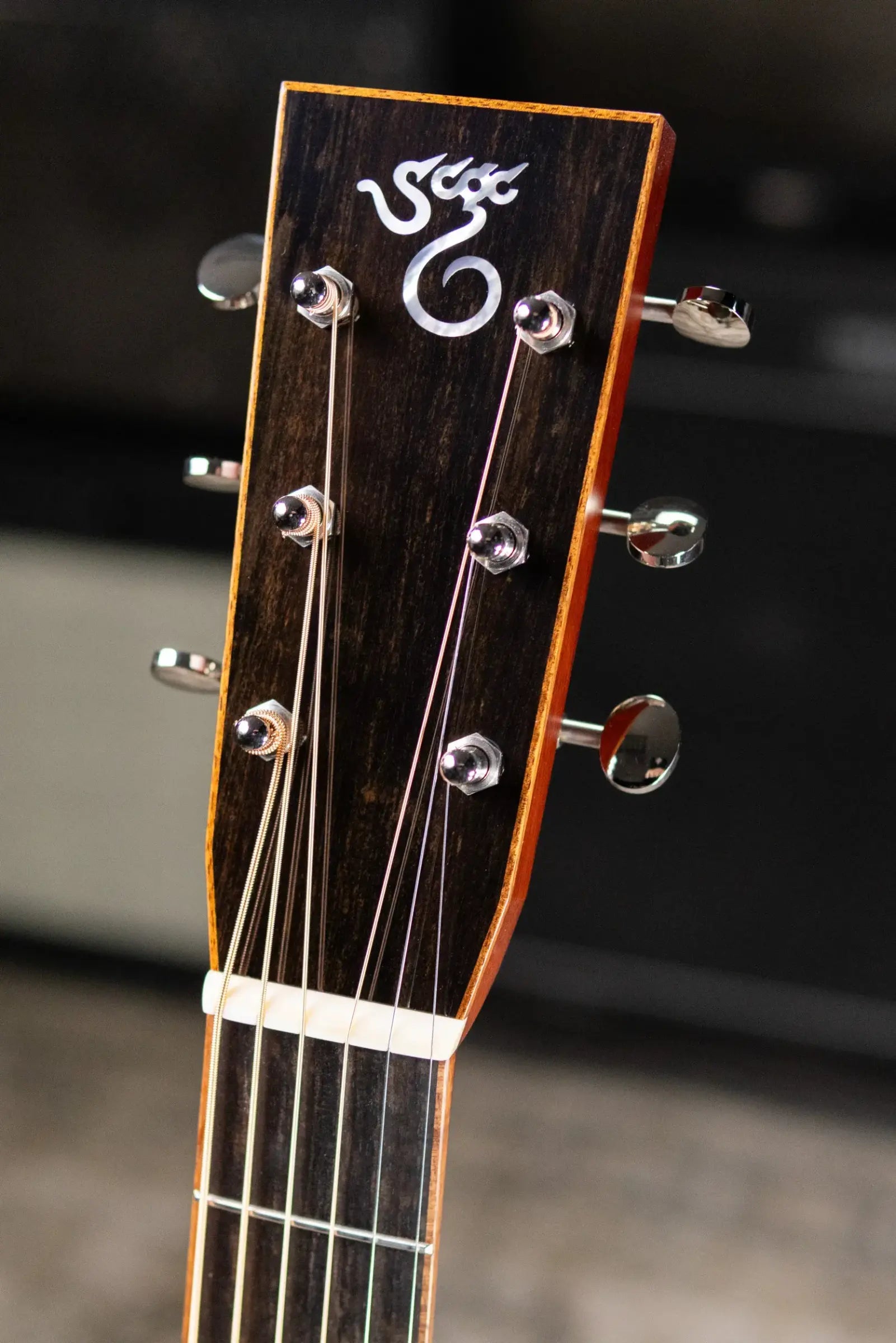 Santa Cruz Guitar Company OM Acoustic Guitar - Moon Spruce/Brazilian Rosewood with Hardshell Case