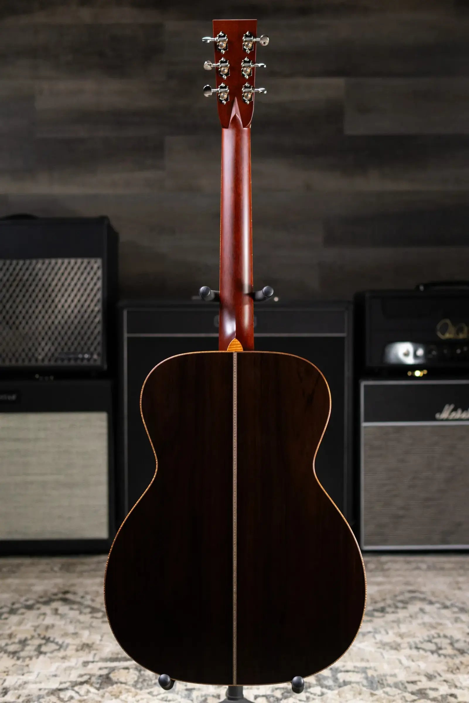 Santa Cruz Guitar Company OM Acoustic Guitar - Moon Spruce/Brazilian Rosewood with Hardshell Case