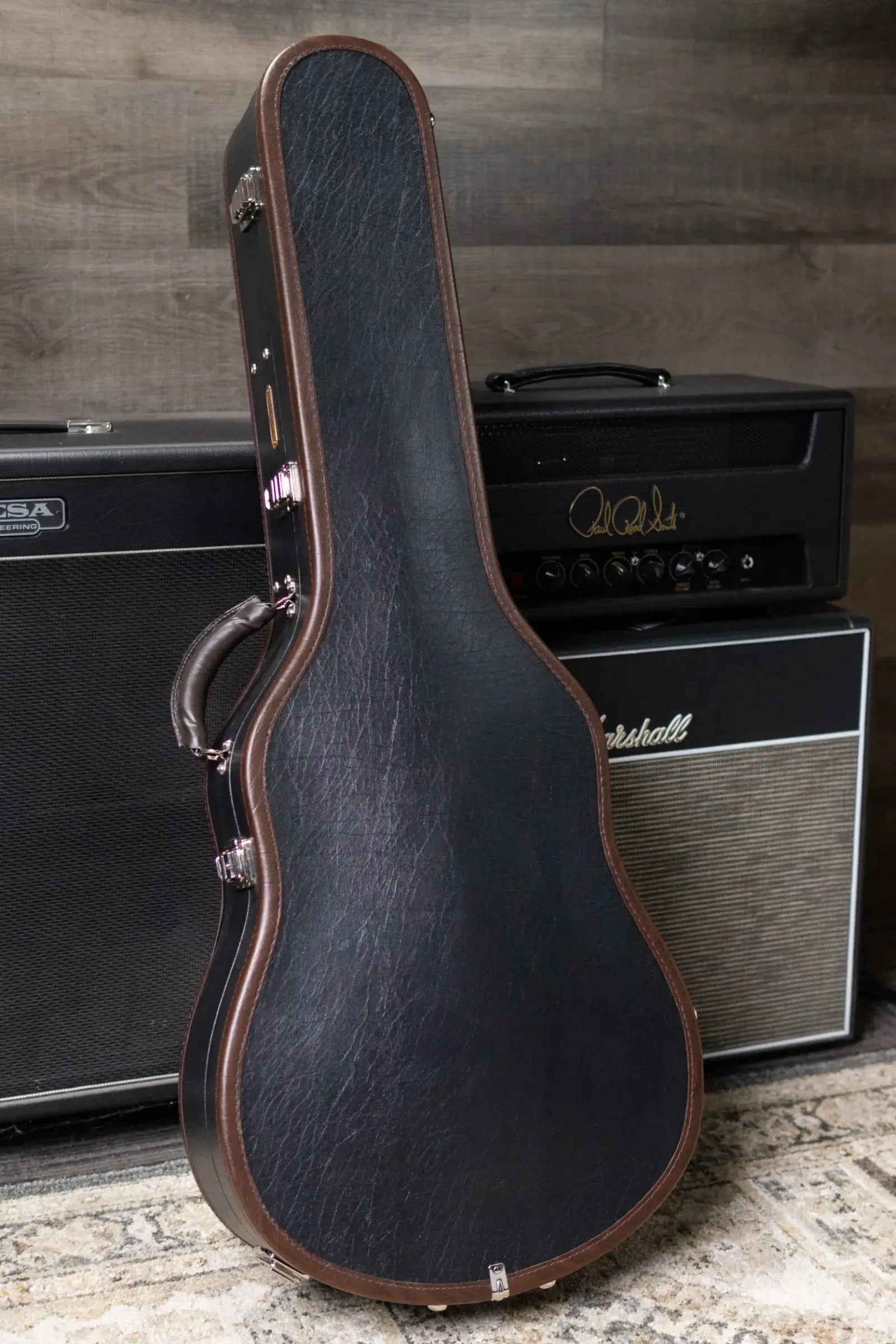 Santa Cruz Guitar Company OM Acoustic Guitar - Moon Spruce/Brazilian Rosewood with Hardshell Case