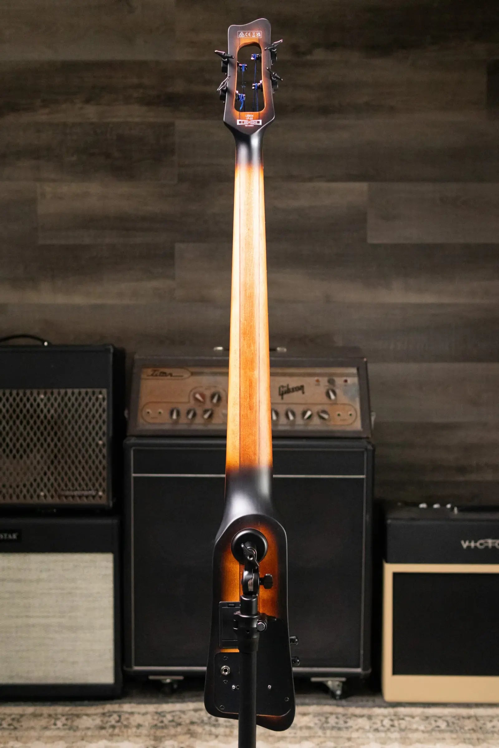 Ibanez Bass Workshop UB804 4-String Electric Upright Bass - Mahogany Oil Burst with Gig Bag