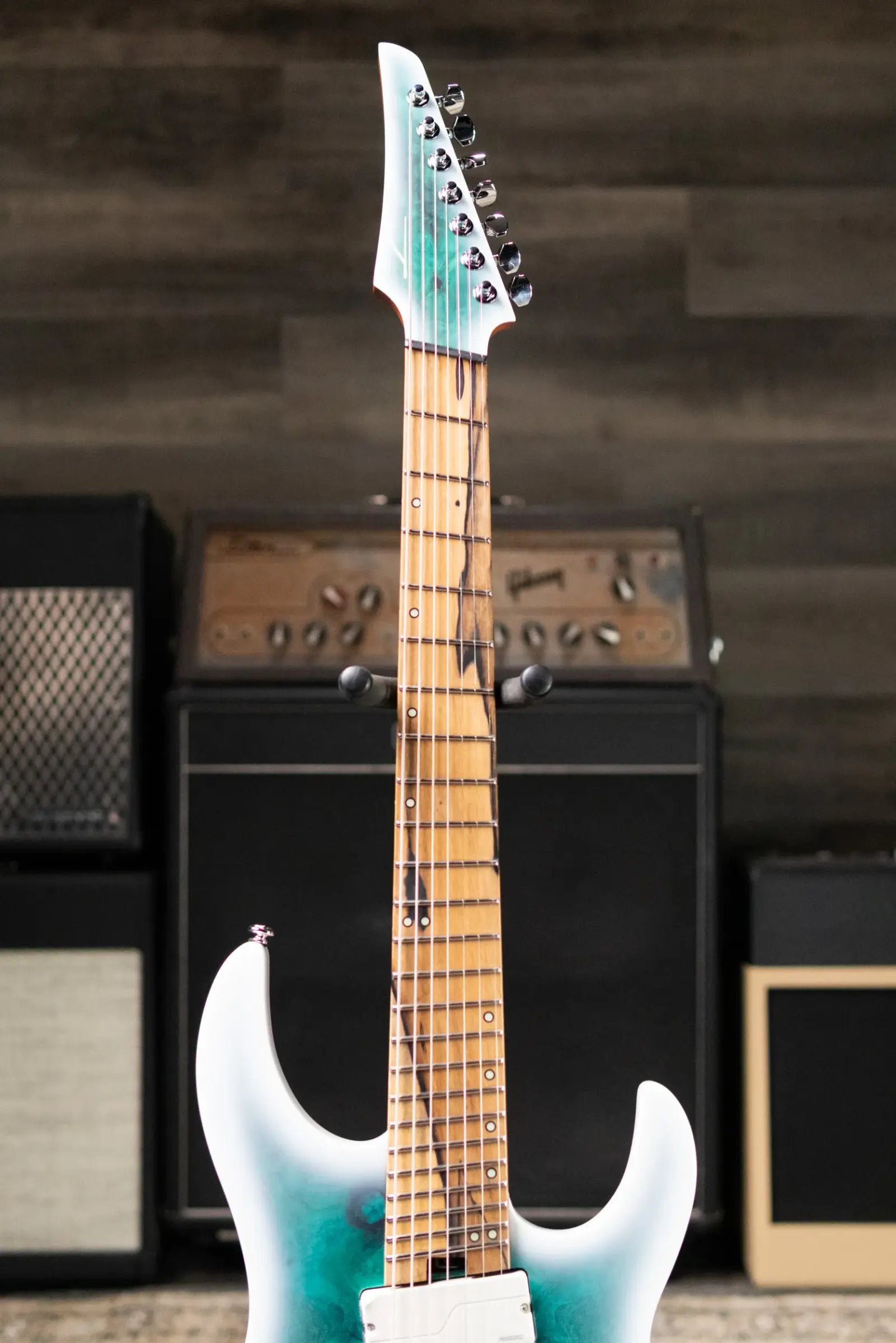 Legator N7FOD Ninja Multiscale Electric Guitar - Arctic Blue with Gig Bag
