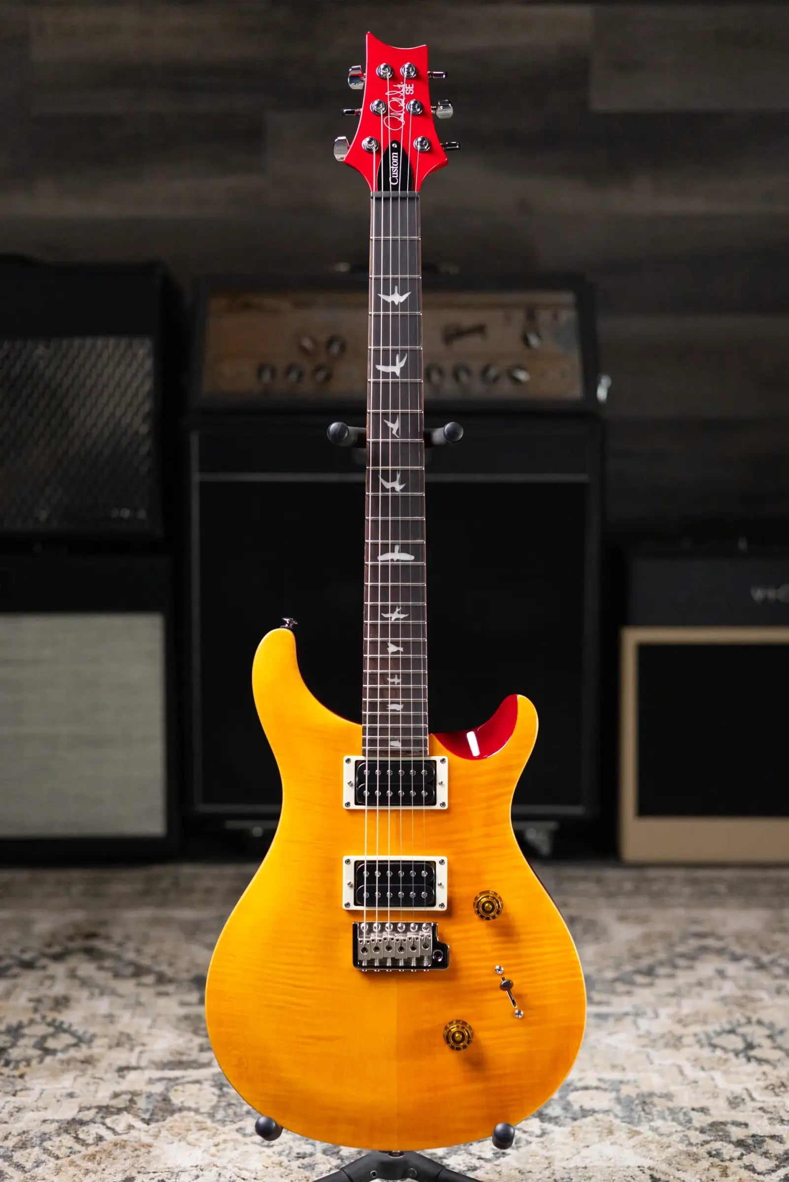 PRS SE Custom 24 Electric Guitar - Vintage Yellow with Gig Bag