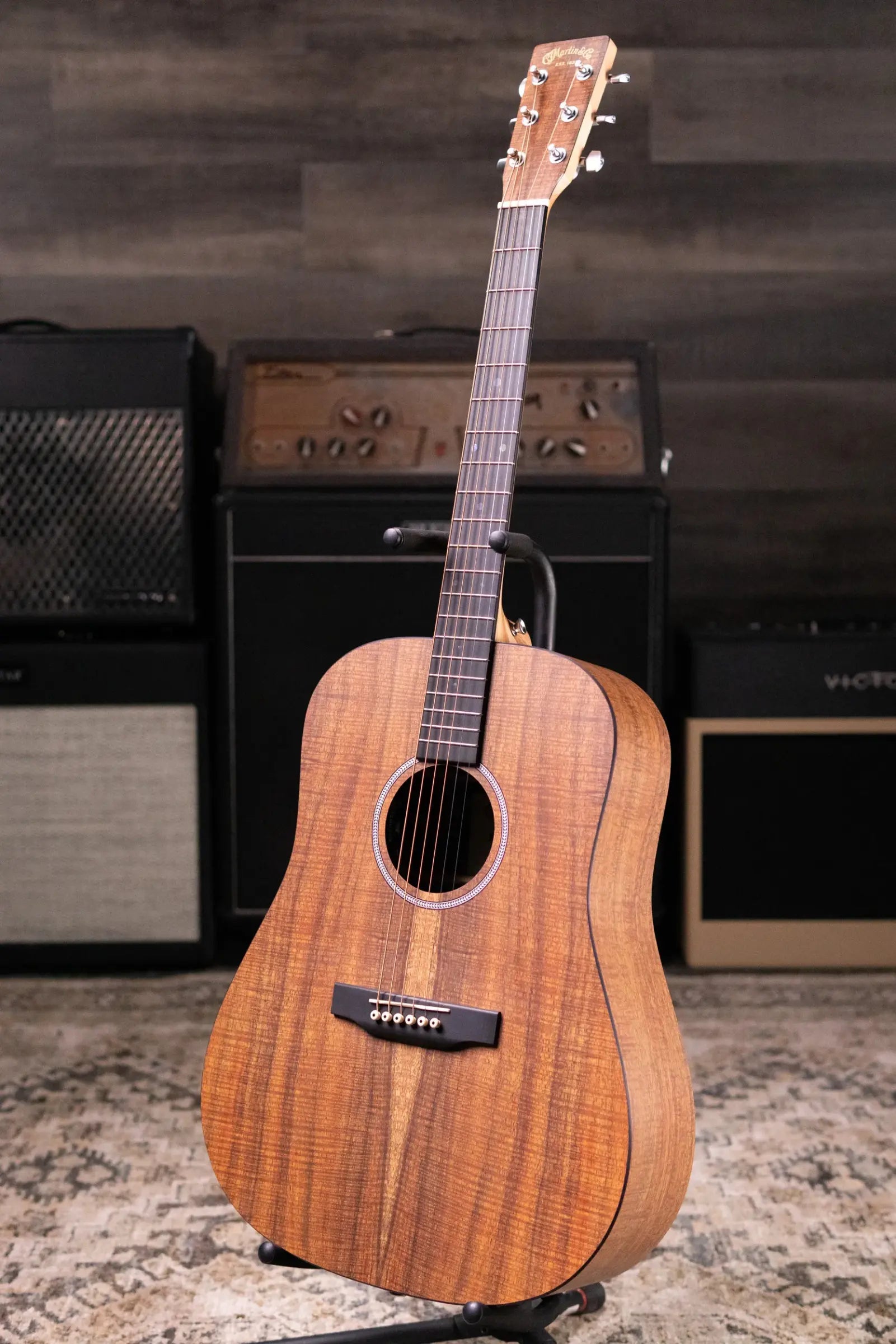 Martin D-X1E Dreadnought Acoustic/Electric Guitar - Koa with Gig Bag