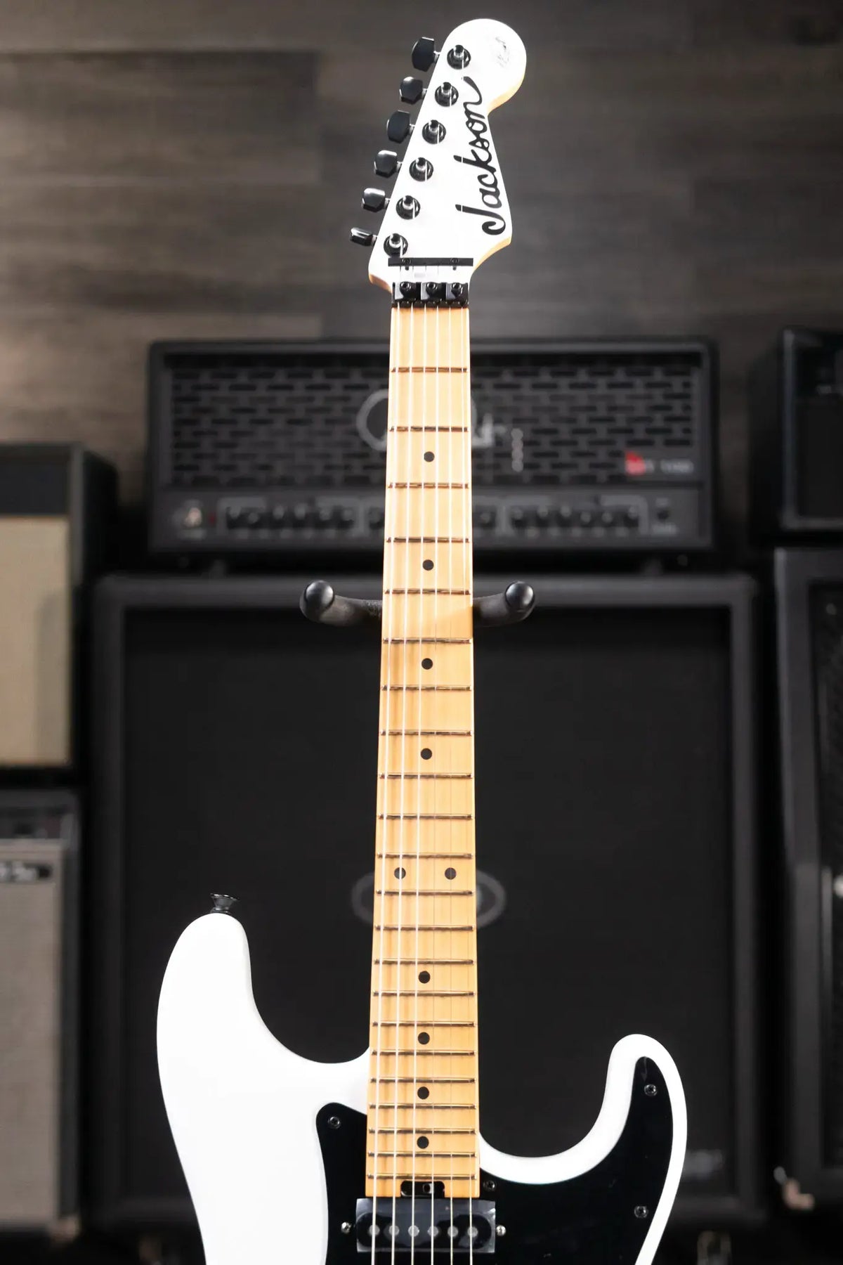 Jackson 50th Anniversary Iron Maiden Adrian Smith SC1 Electric Guitar - Snow White with Gig Bag - Demo