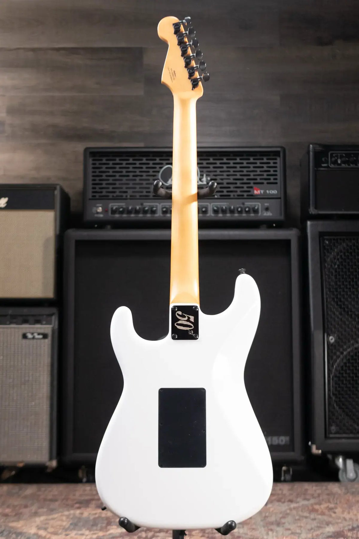 Jackson 50th Anniversary Iron Maiden Adrian Smith SC1 Electric Guitar - Snow White with Gig Bag - Demo