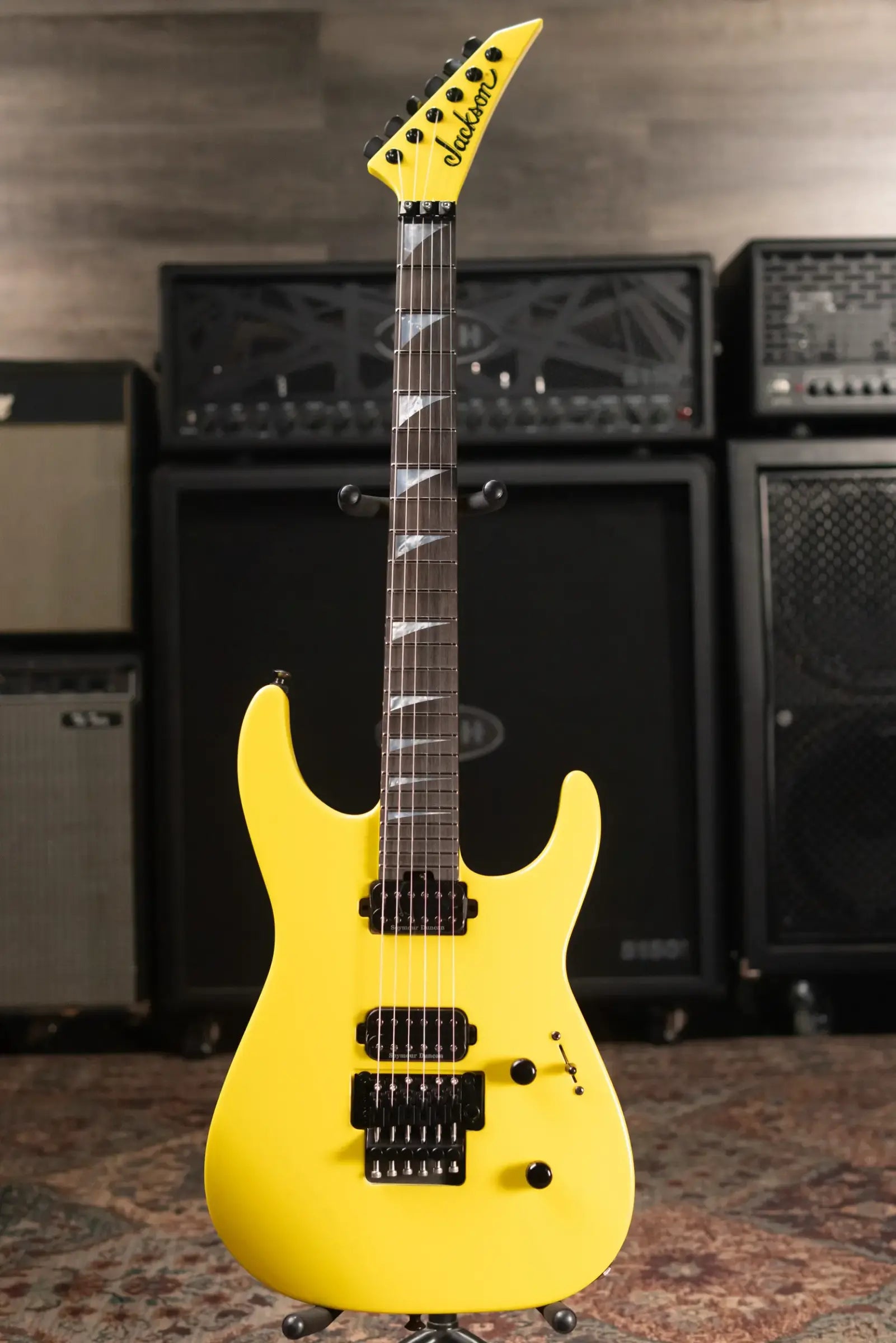 Jackson American Series Soloist SL2 DX Electric Guitar - Lemon Ice with Foam Core Case