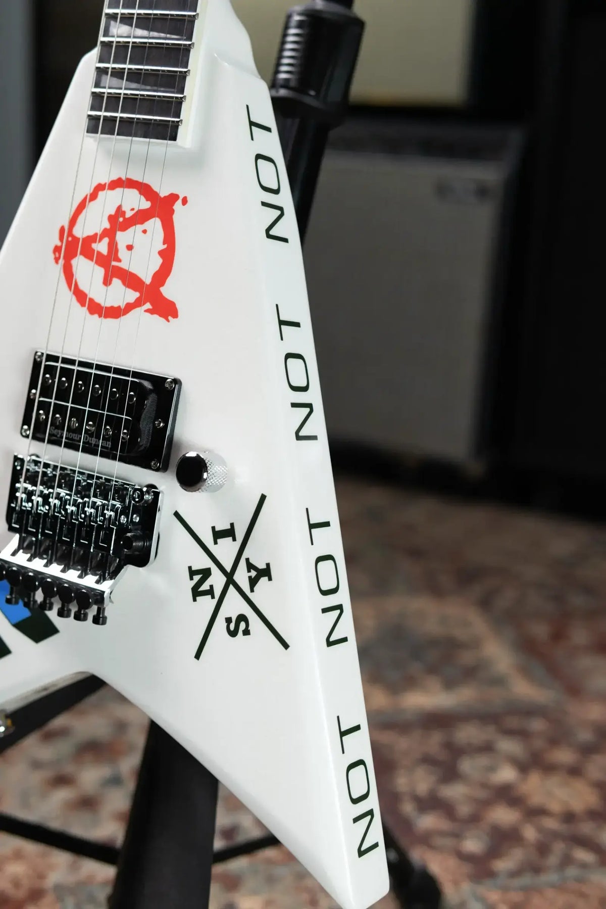 Jackson Legend Series Limited Edition Signature Scott Ian Rhoads RR22 Electric Guitar - Pearl White with Foam Core Case