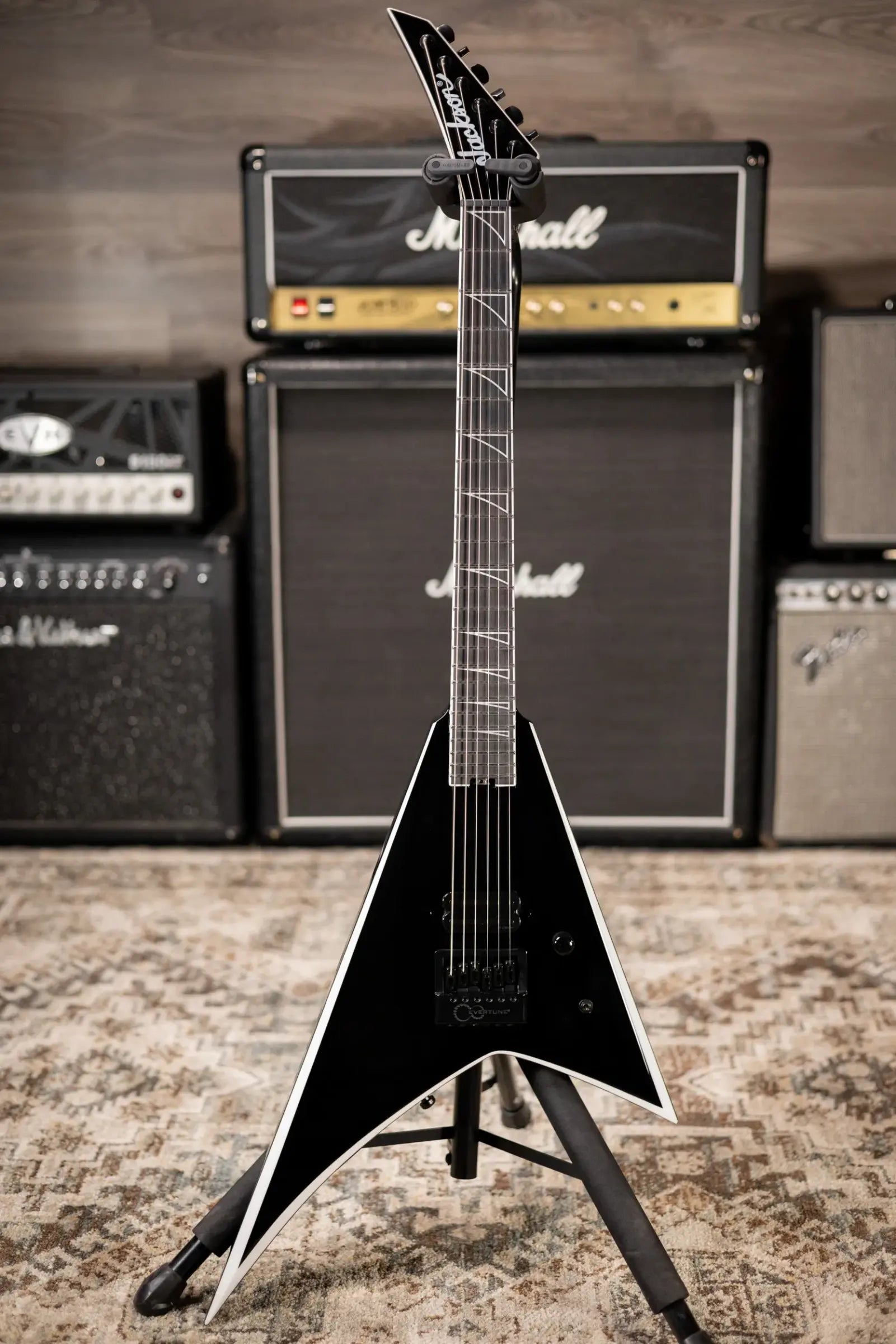 Jackson Pro Plus Series Signature Christian Andreu Rhoads RR24 EVTN6 Electric Guitar - Black with Foam Core Case