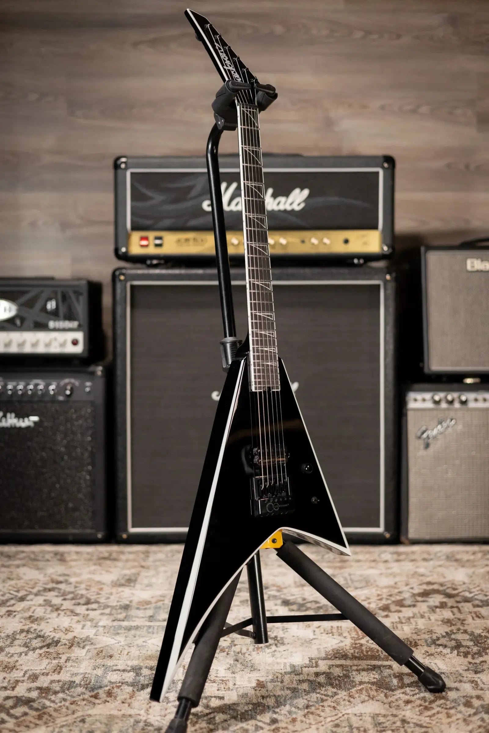 Jackson Pro Plus Series Signature Christian Andreu Rhoads RR24 EVTN6 Electric Guitar - Black with Foam Core Case