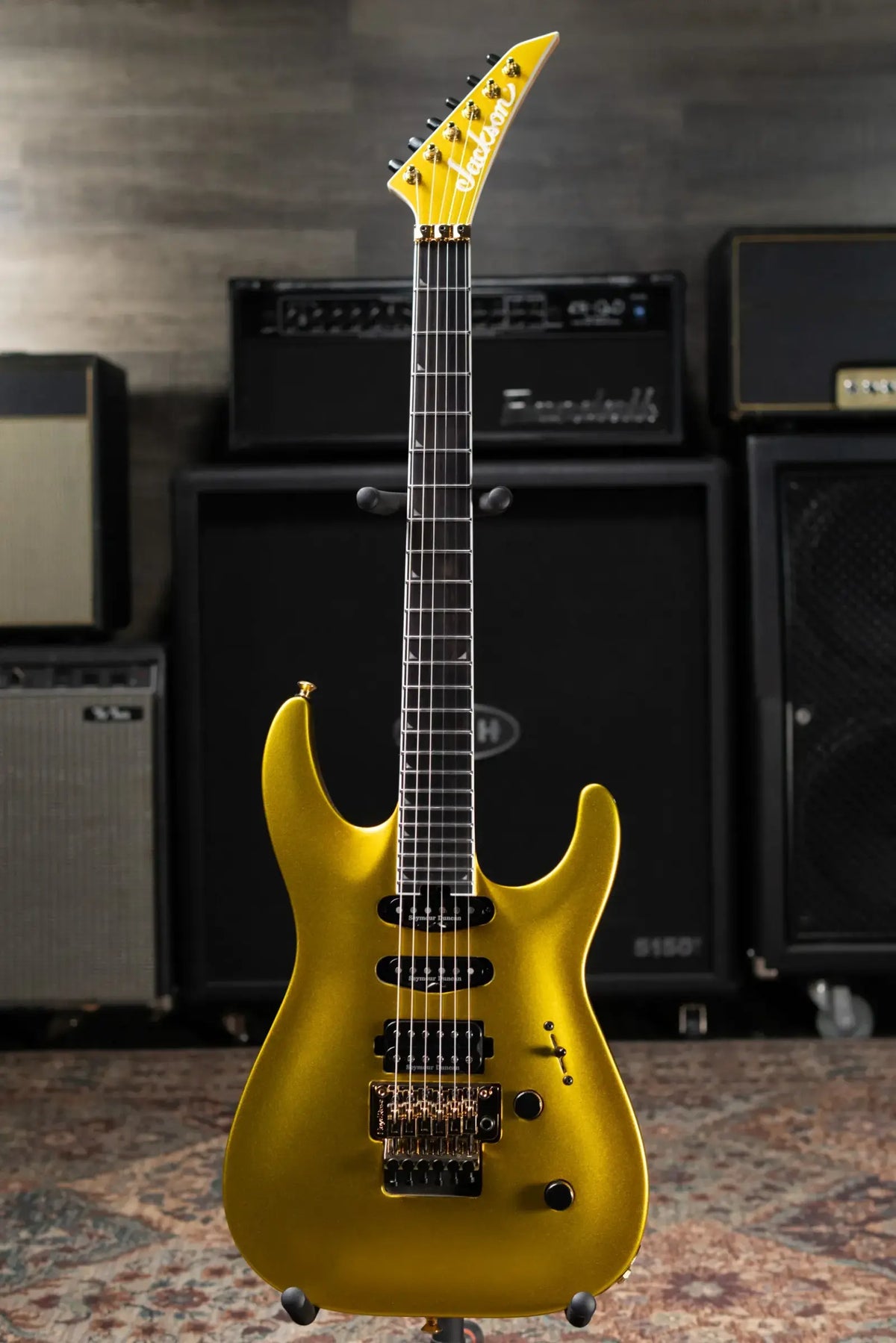 Jackson Pro Plus Series Soloist SLA3 Electric Guitar - Gold Bullion with Gig Bag - Used