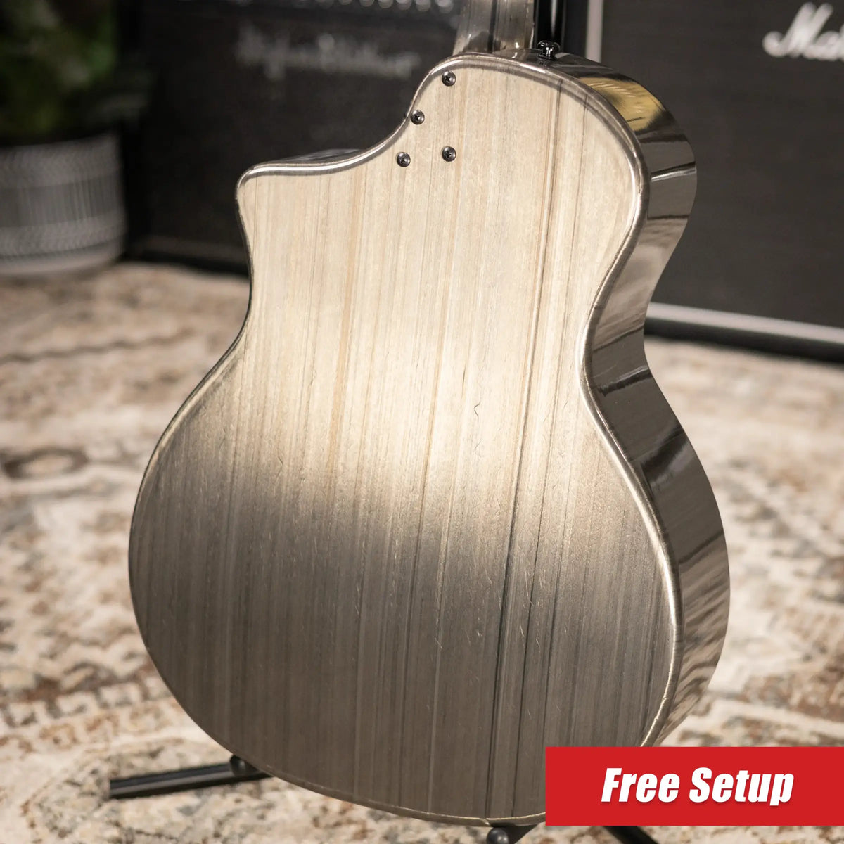 KLOS Carbon Timber Grand Cutaway Acoustic/Electric Guitar - LR Baggs Anthem with Gig Bag