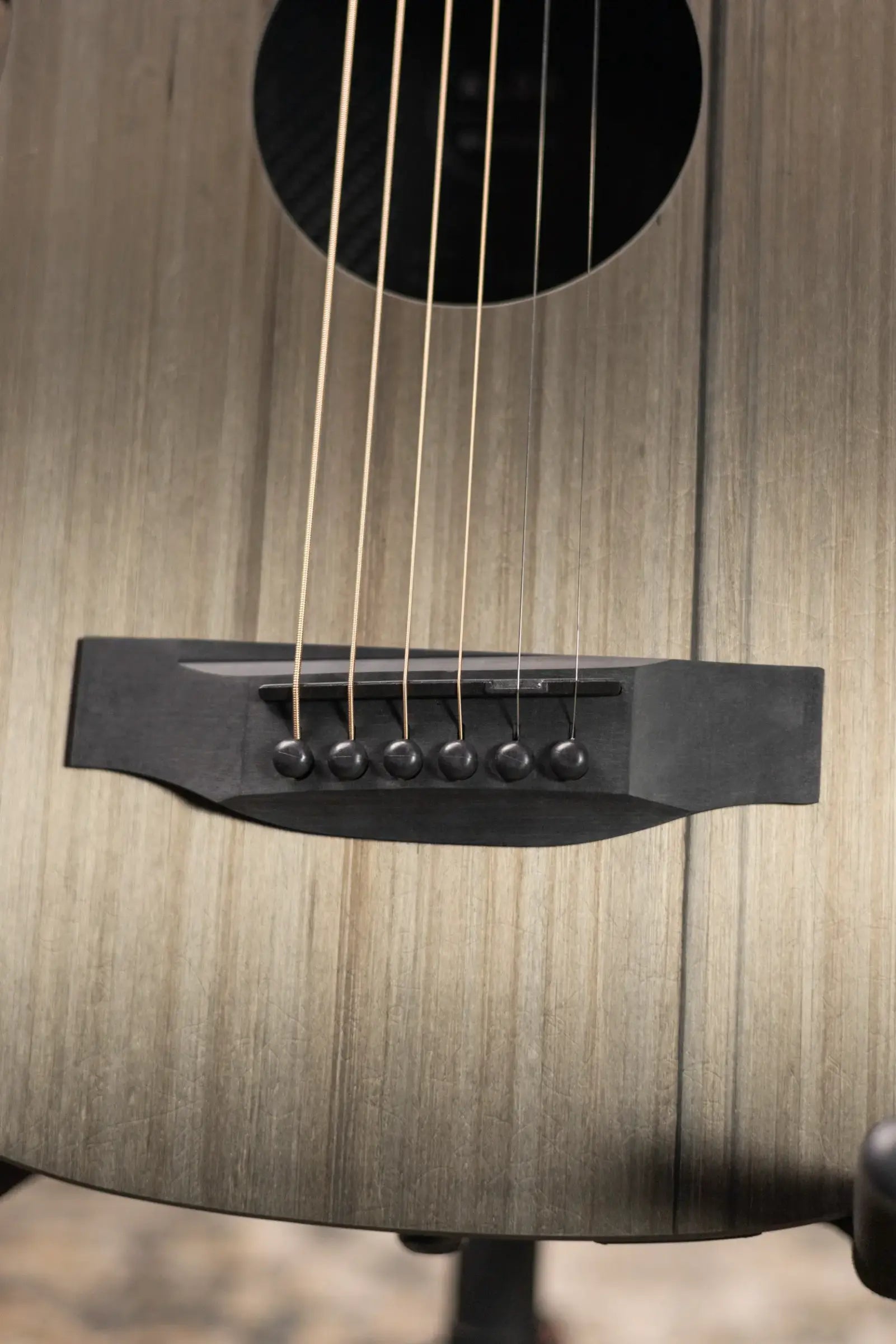 KLOS Carbon Timber Travel Guitar DAE Hyvibe Acoustic/Electric Guitar with Gig Bag