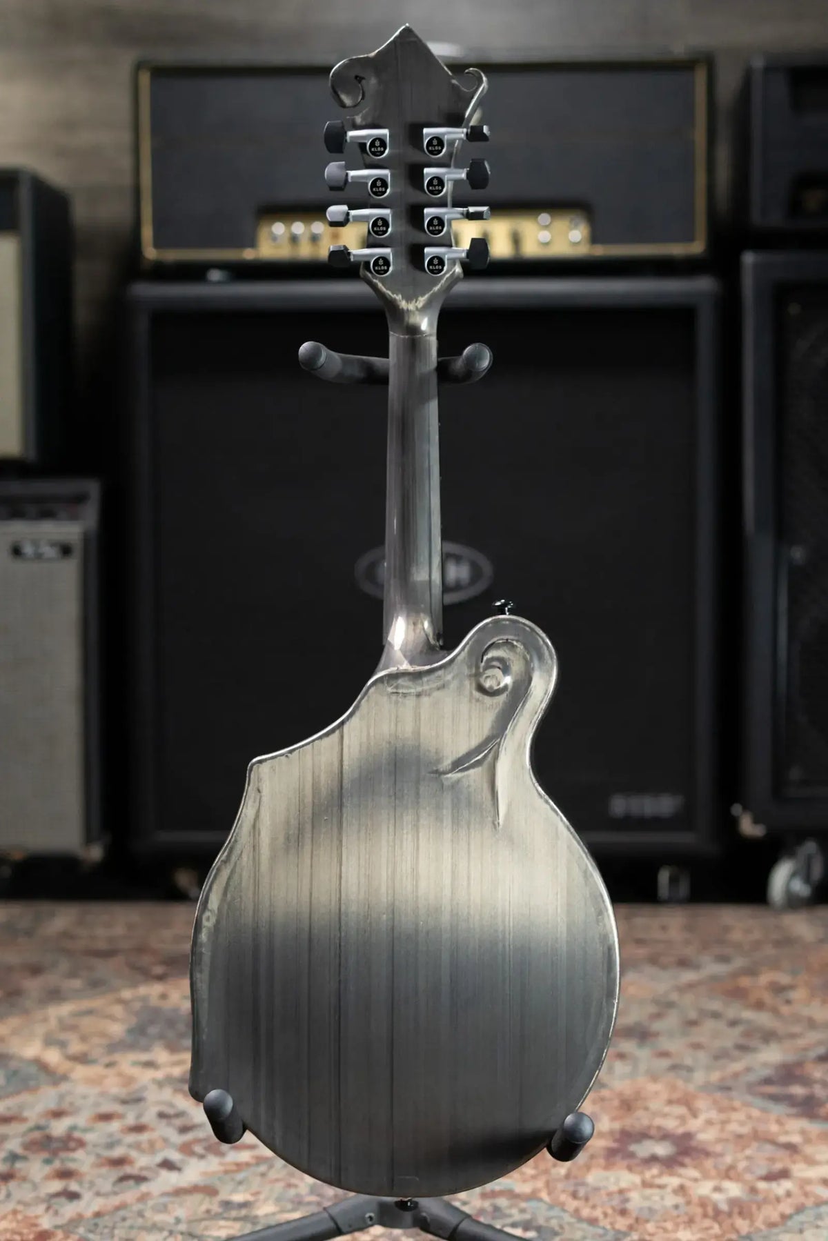 KLOS F-Style Mandolin Acoustic - Carbon Timber with Fiberglass Hardshell Case