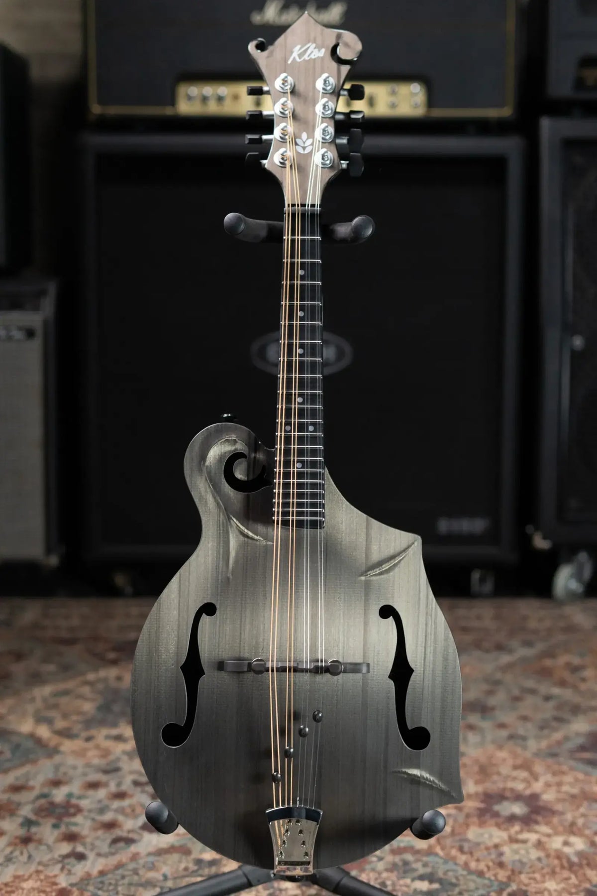 KLOS F-Style Mandolin Acoustic - Carbon Timber with Fiberglass Hardshell Case