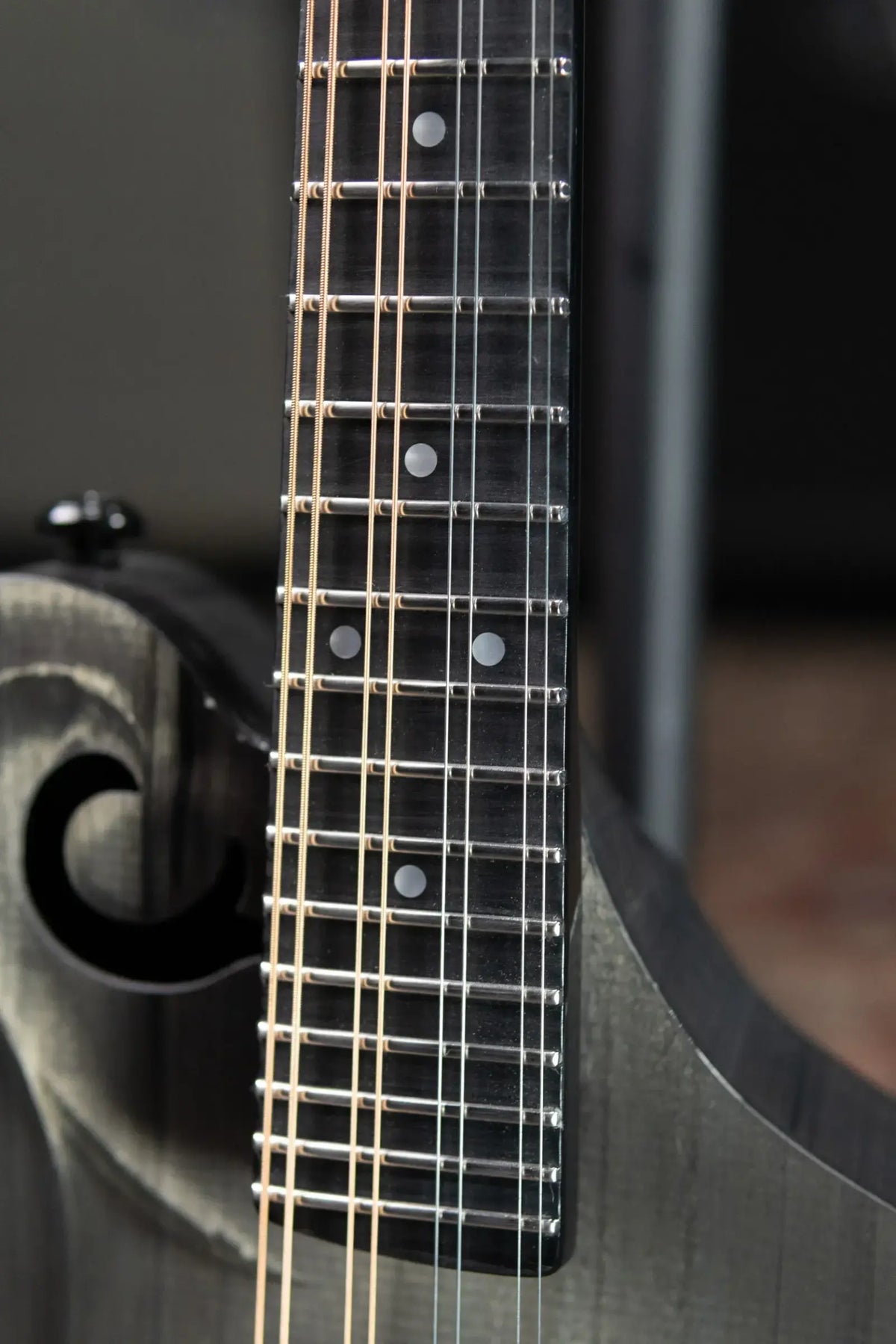 KLOS F-Style Mandolin Acoustic - Carbon Timber with Fiberglass Hardshell Case