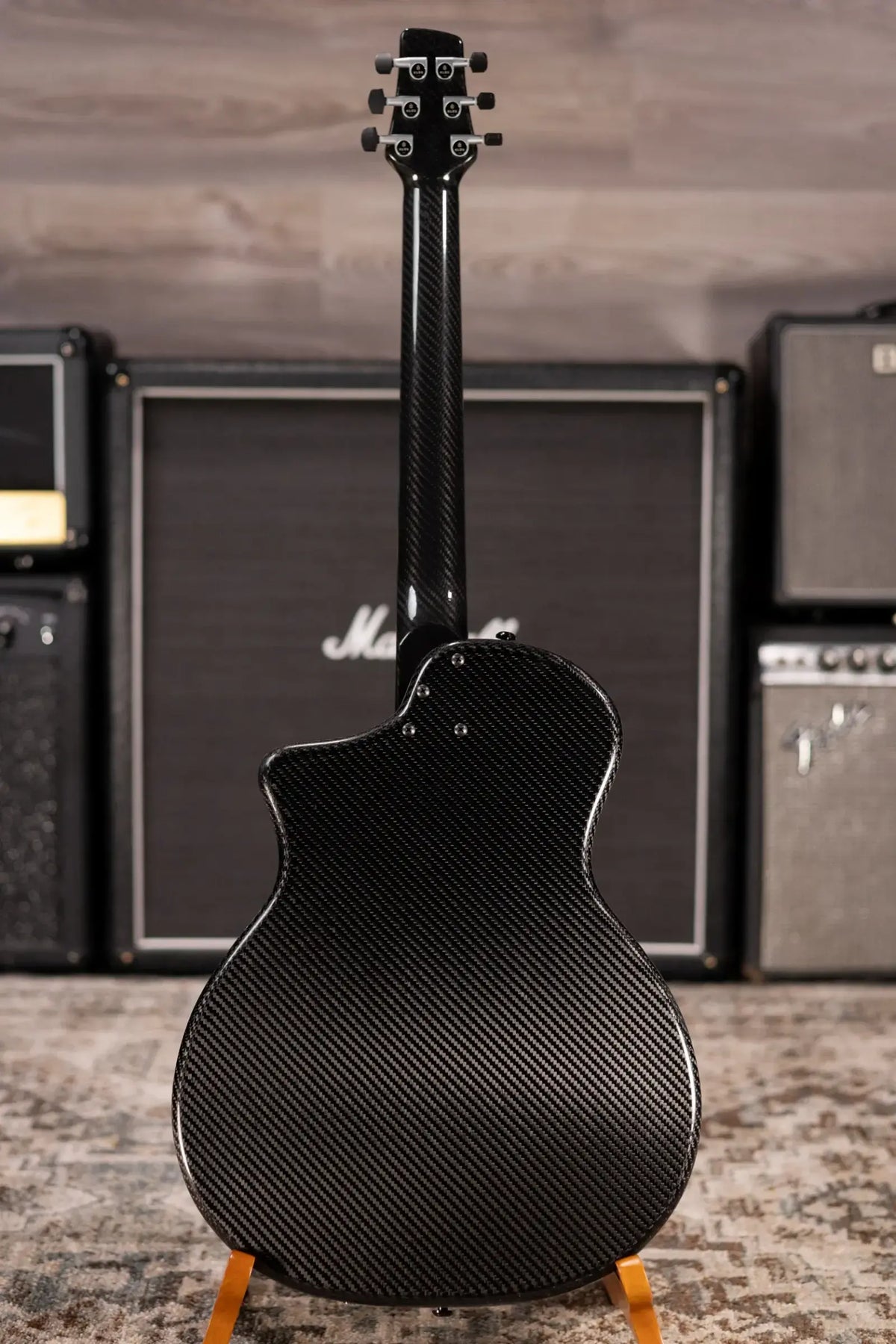 KLOS Grand Cutaway Mini DAE Acoustic/Electric Guitar - Full Carbon with Gig Bag