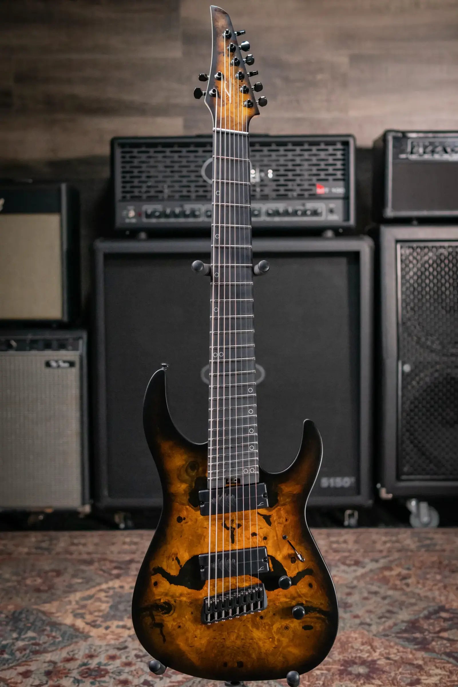 Legator N8FSS-DV 8-String Multi-Scale Electric Guitar - Death Valley with Gig Bag