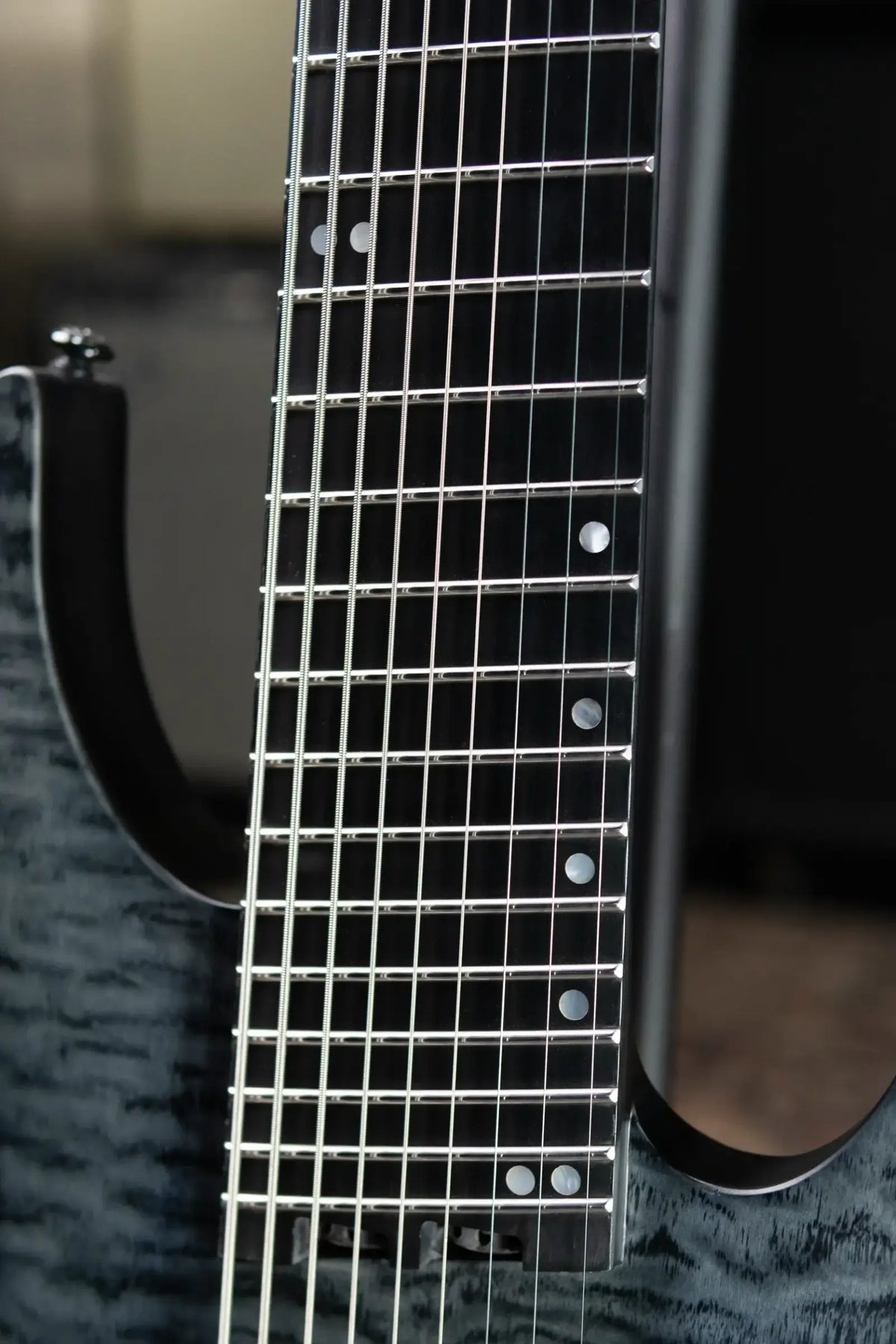 Legator N9F-BLK Ninja Multi-Scale 9-String Electric Guitar - Black with Gig Bag - B-Stock