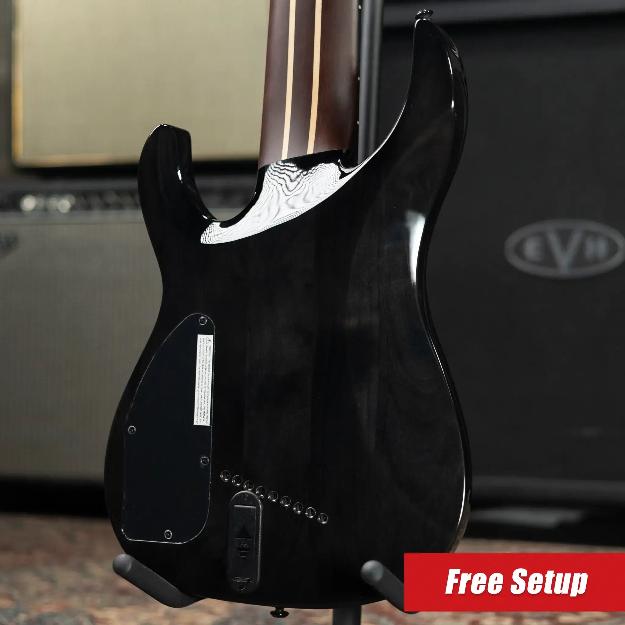 Legator N9F-BLK Ninja Multi-Scale 9-String Electric Guitar - Black with Gig Bag - Floor Model